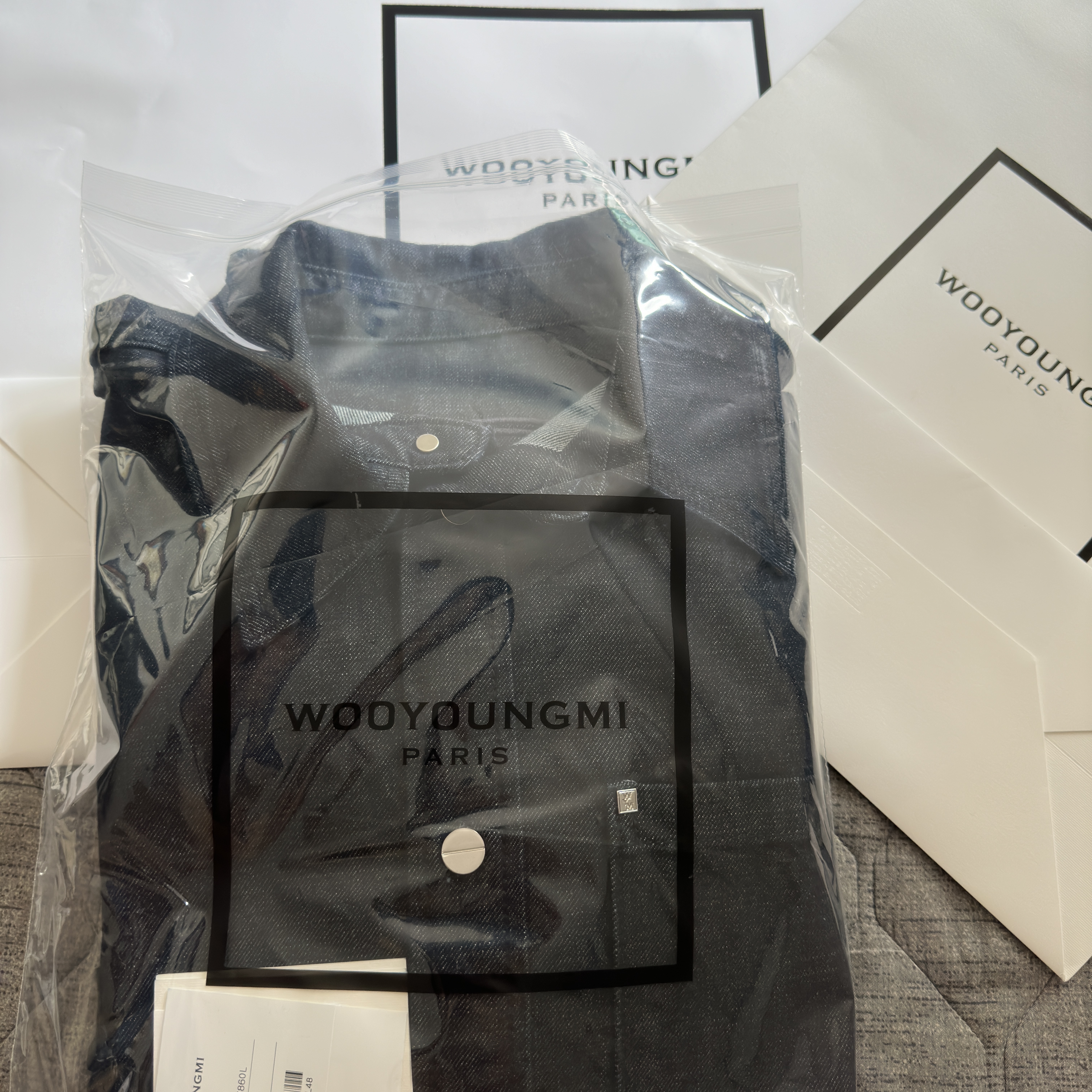 Wooyoungmi Chest Pocket Denim Shirt Blue - 23FW 착용 스타일 - 3