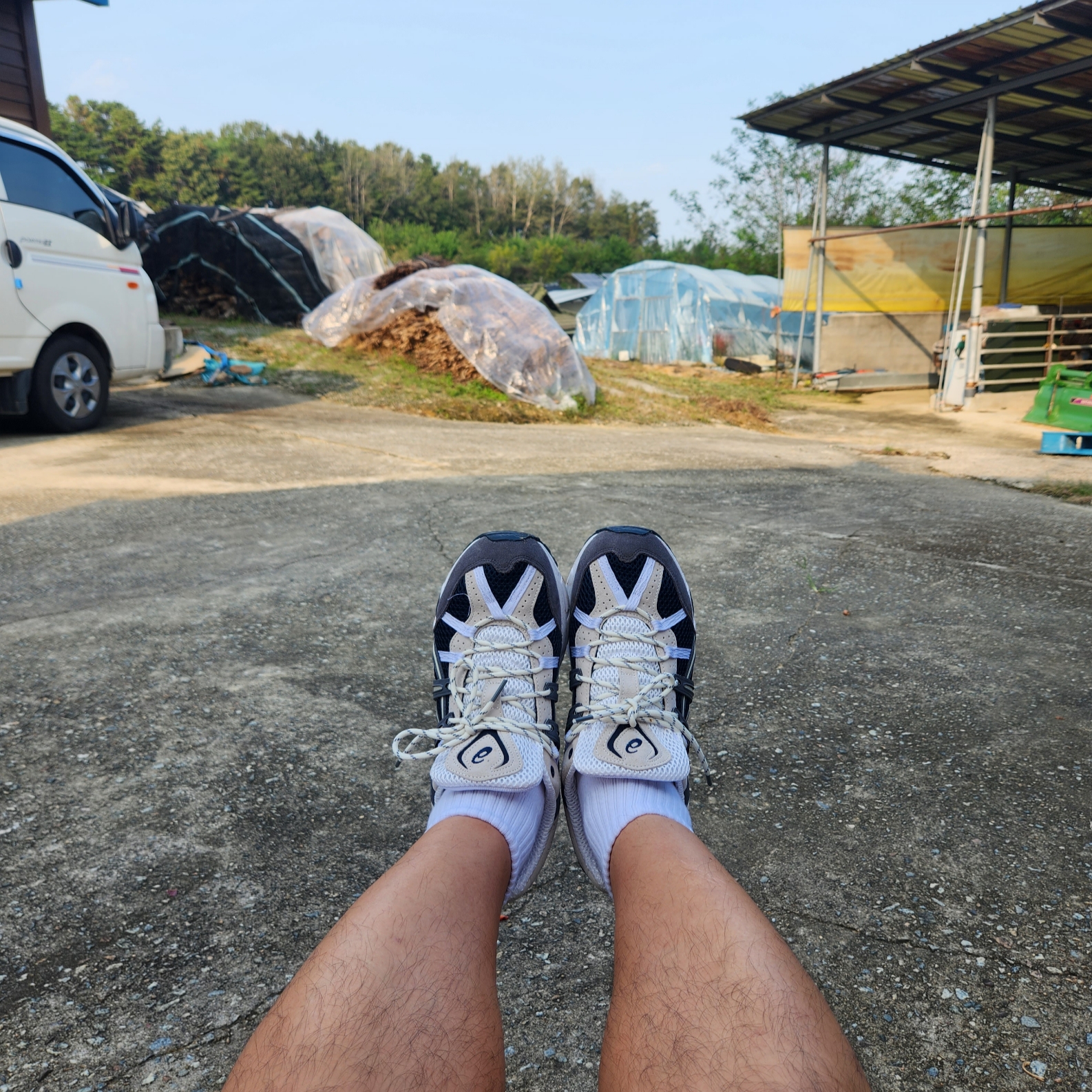 Asics Gel-Sonoma 15-50 French Blue 착용 스타일 - 2