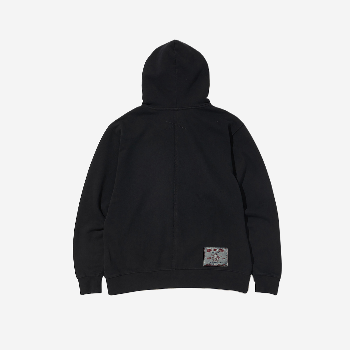 트루릴리젼 스카 워시드 후디 블랙(True Religion Scar Washed Hoodie Black) - 2