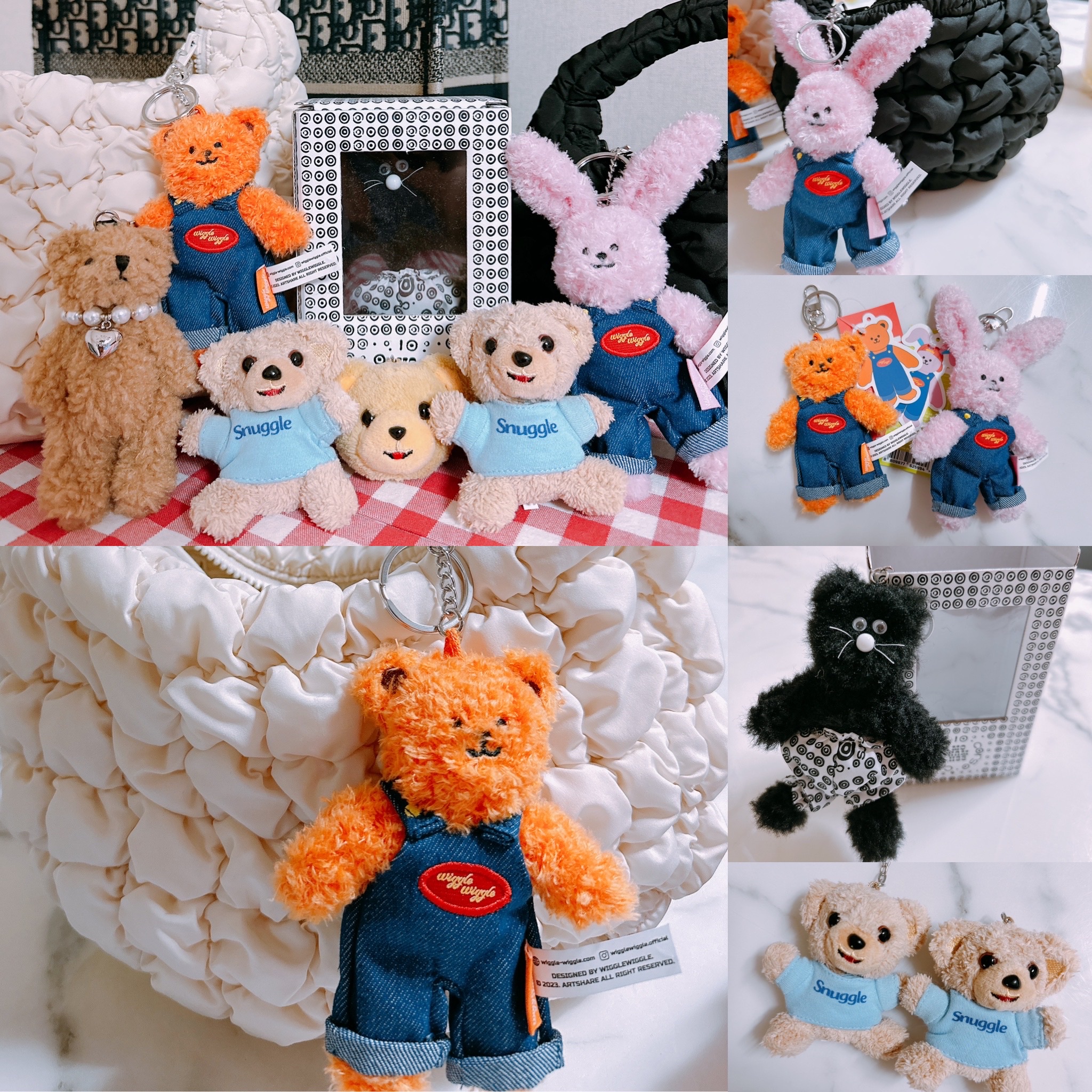 Monamhee x 10 Corso Como Bianco Keyring Black, COS Quilted Mini Bag Cream 착용 스타일