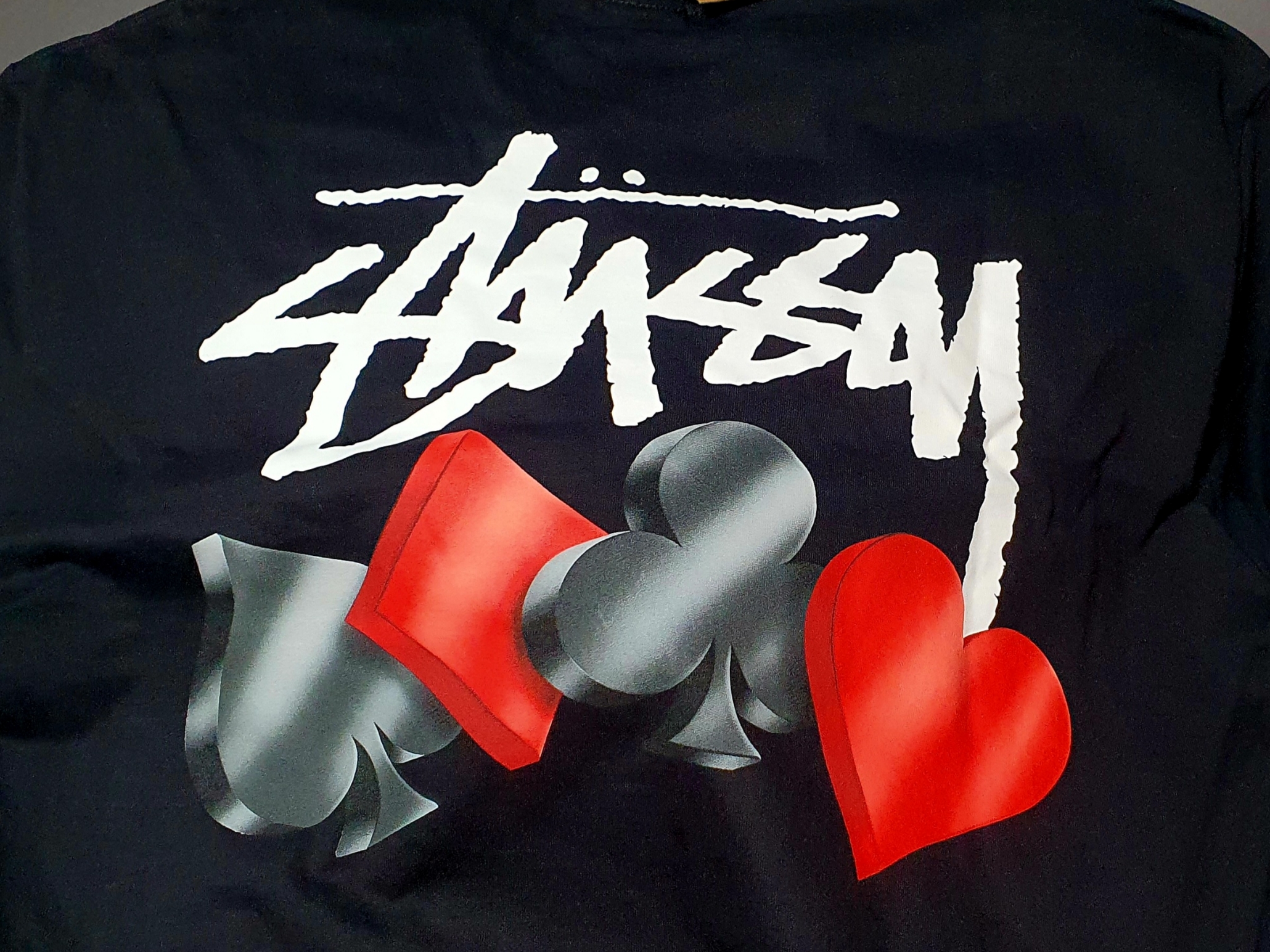 Stussy Suits T-Shirt Black, Stussy Flower Bomb T-Shirt Black 착용 스타일 - 1