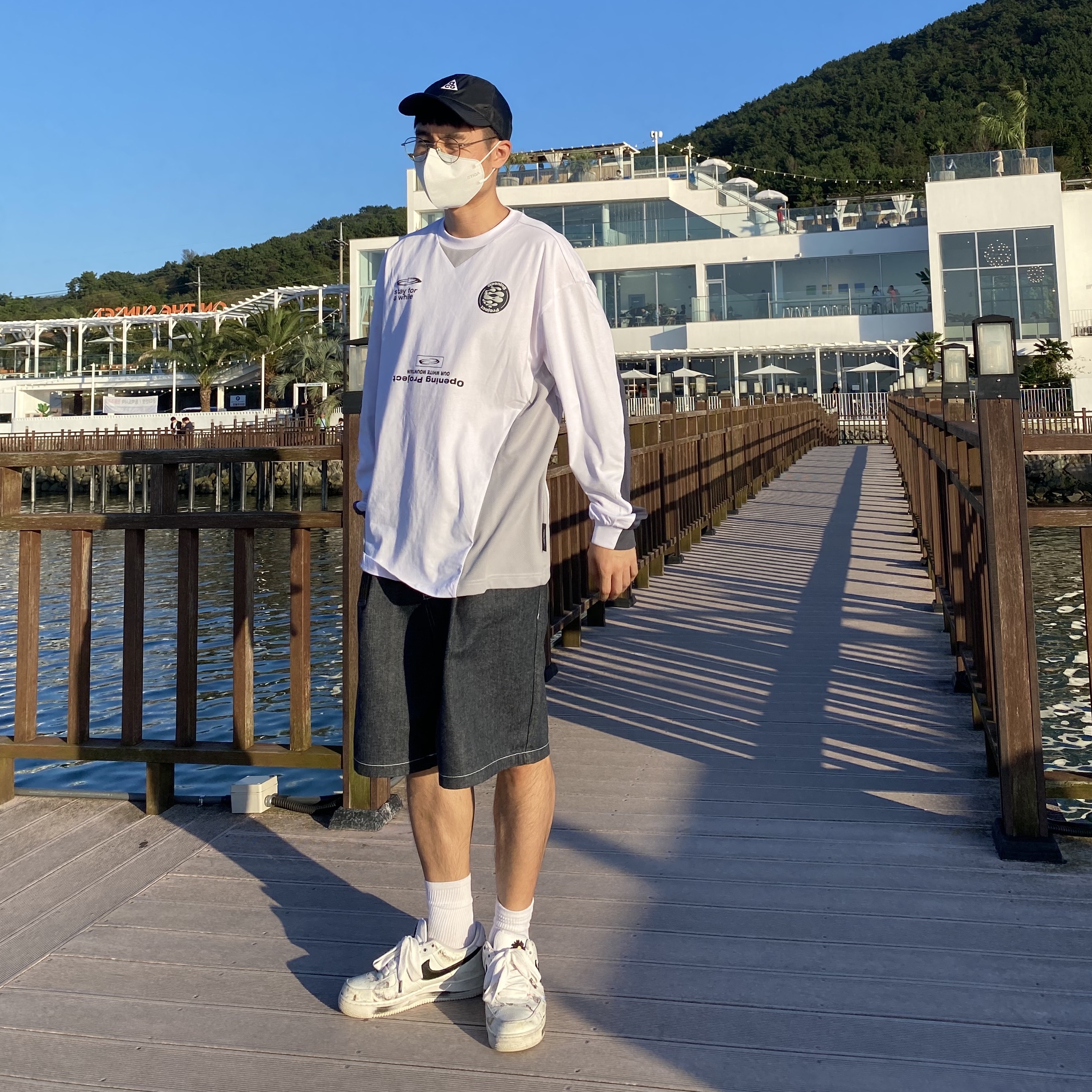 Nike ACG Trail Cap Black, Nike x Peaceminusone Air Force 1 Low Para-Noise 2.0 착용 스타일