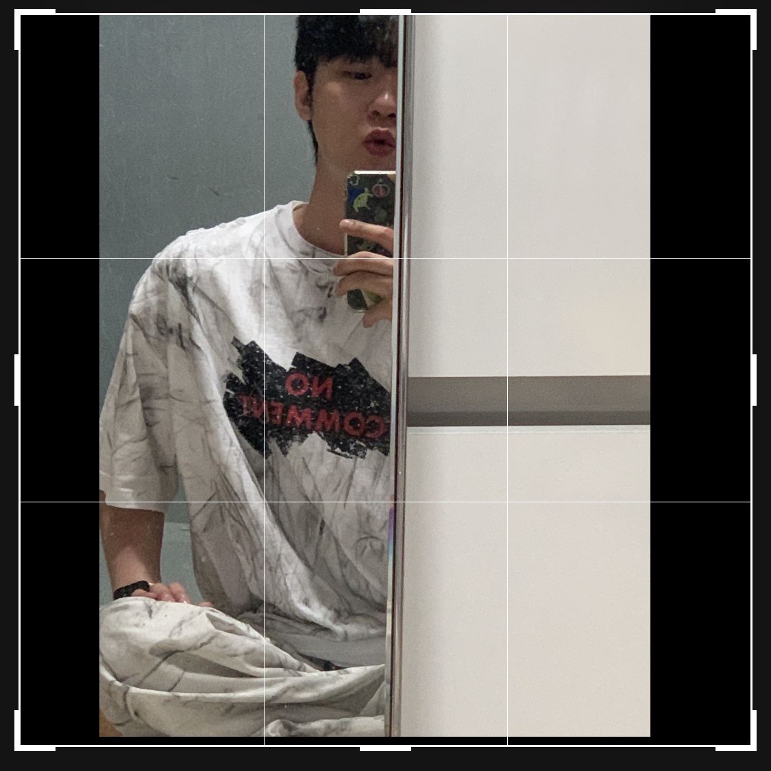 Nos Couleurs No Comment T-Shirt White 착용 스타일