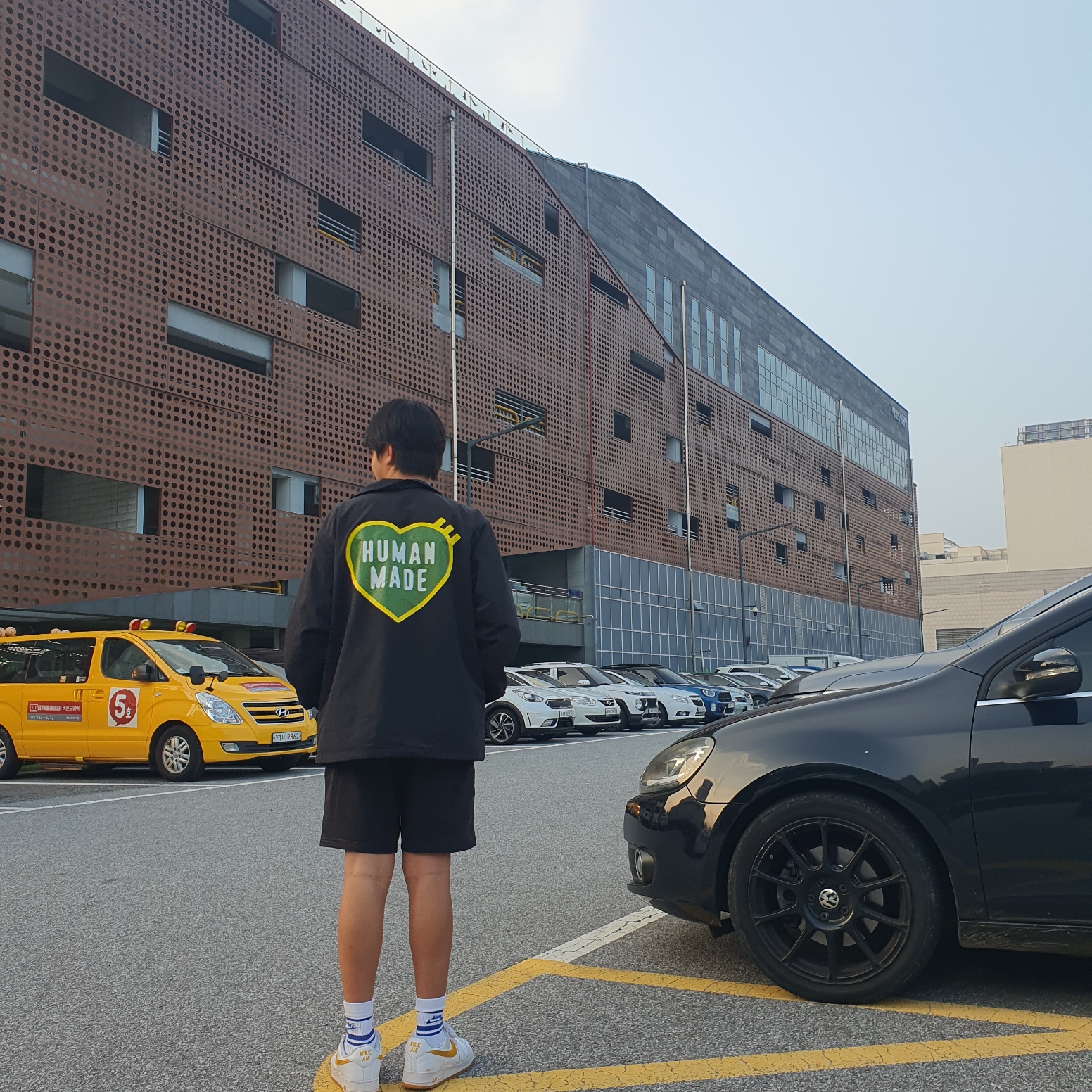 Human Made Coach Jacket Black 착용 스타일
