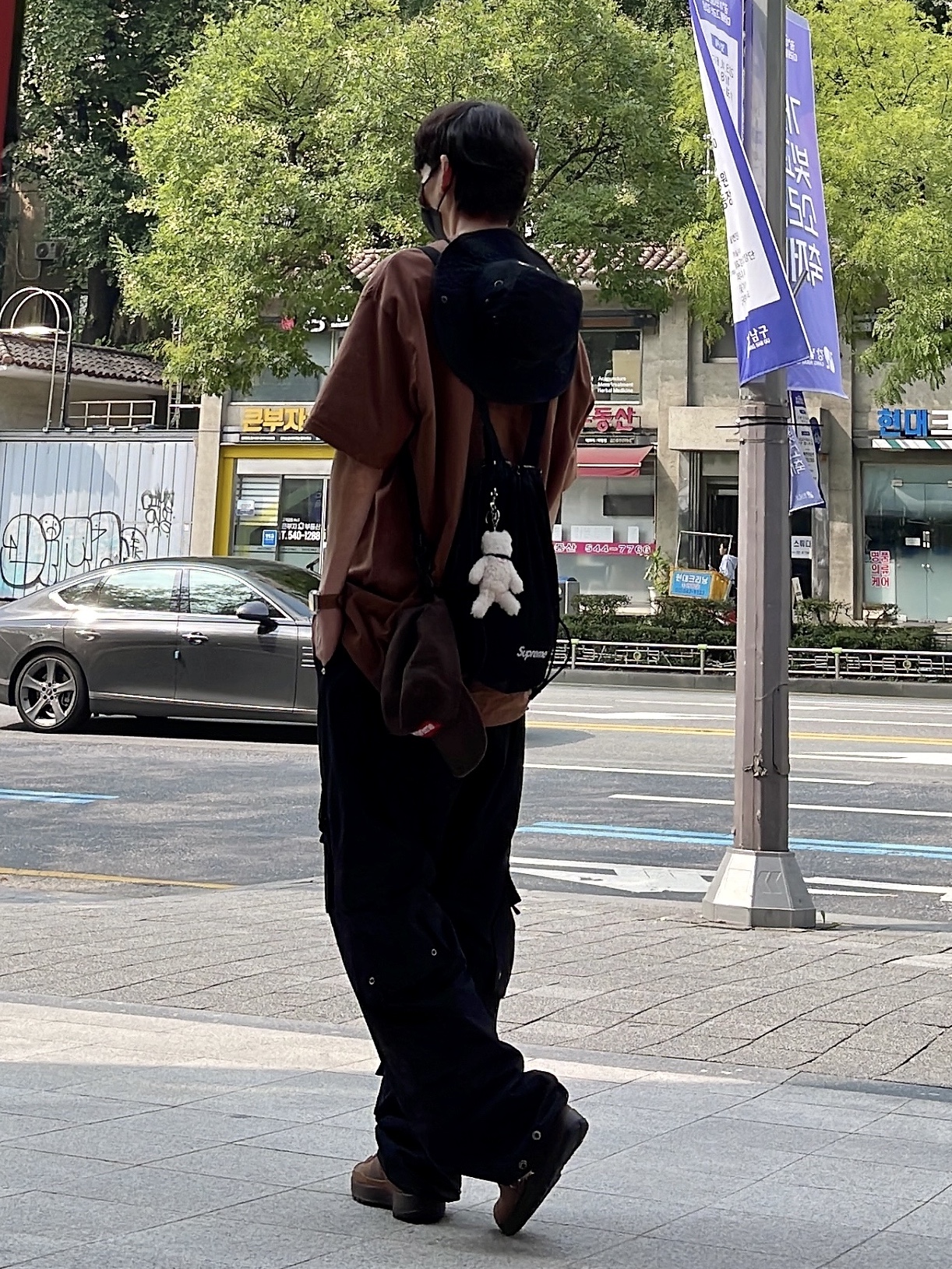 Nike x Tom Sachs General Purpose Shoe Brown, Apple Watch SE 40mm GPS Silver Aluminum Case with Sport Band Abyss Blue (Korean Ver.) 착용 스타일 - 2
