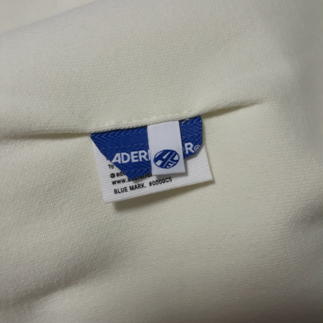 Ader Error Distort Logo Hoodie Lemon 착용 스타일 - 3