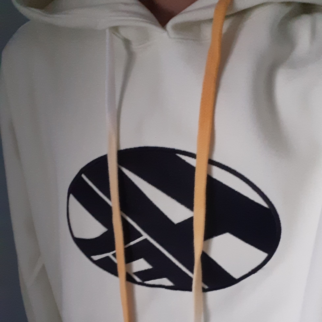 Ader Error Distort Logo Hoodie Lemon 착용 스타일 - 1