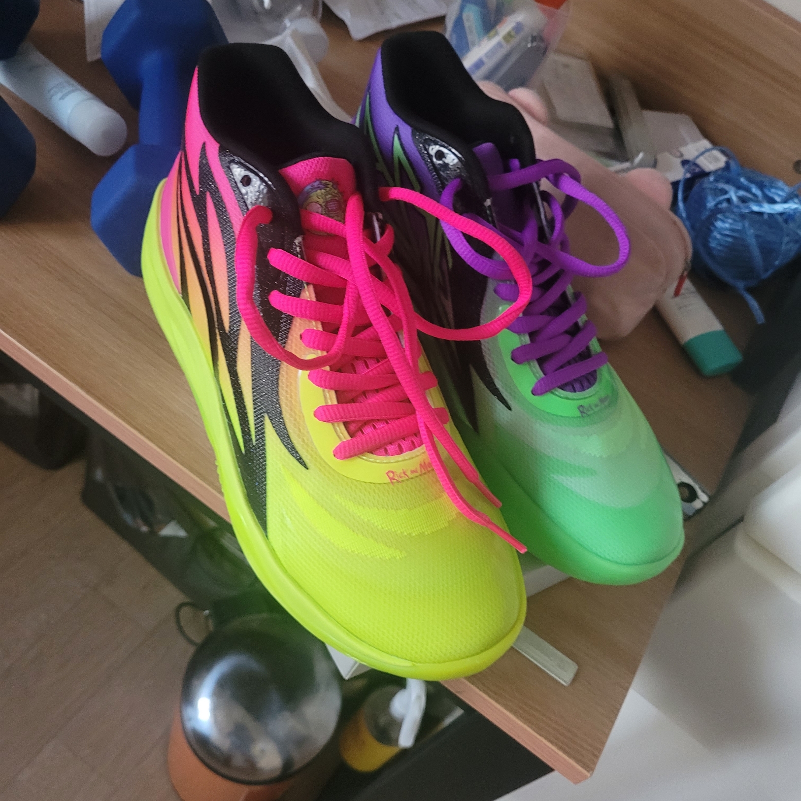 Puma x Rick & Morty MB.02 Lamelo Ball Safety Yellow Elektro Green 착용 스타일