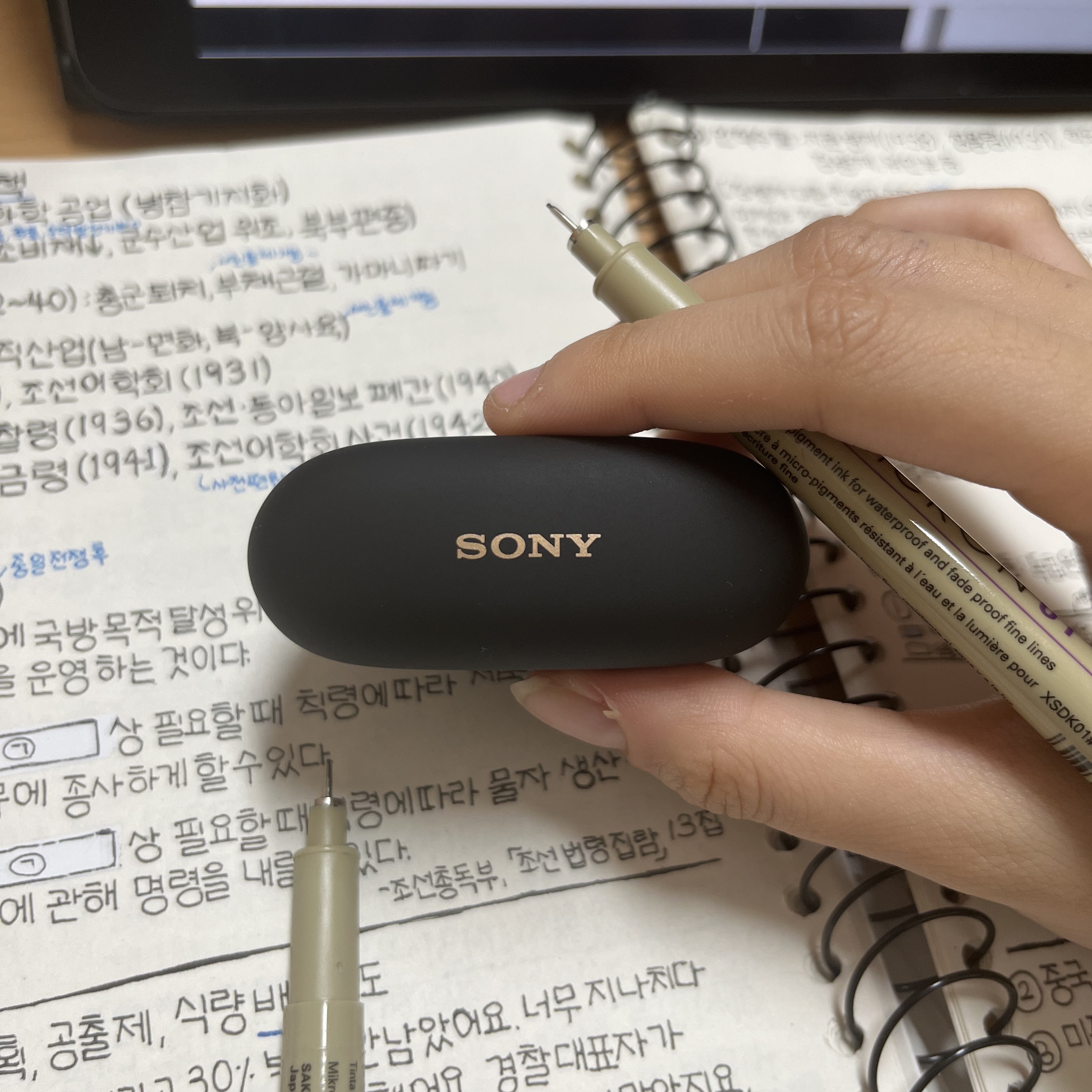 [사은품 증정] Sony WF-1000XM5 Black (Sony Korea Ver.) 착용 스타일