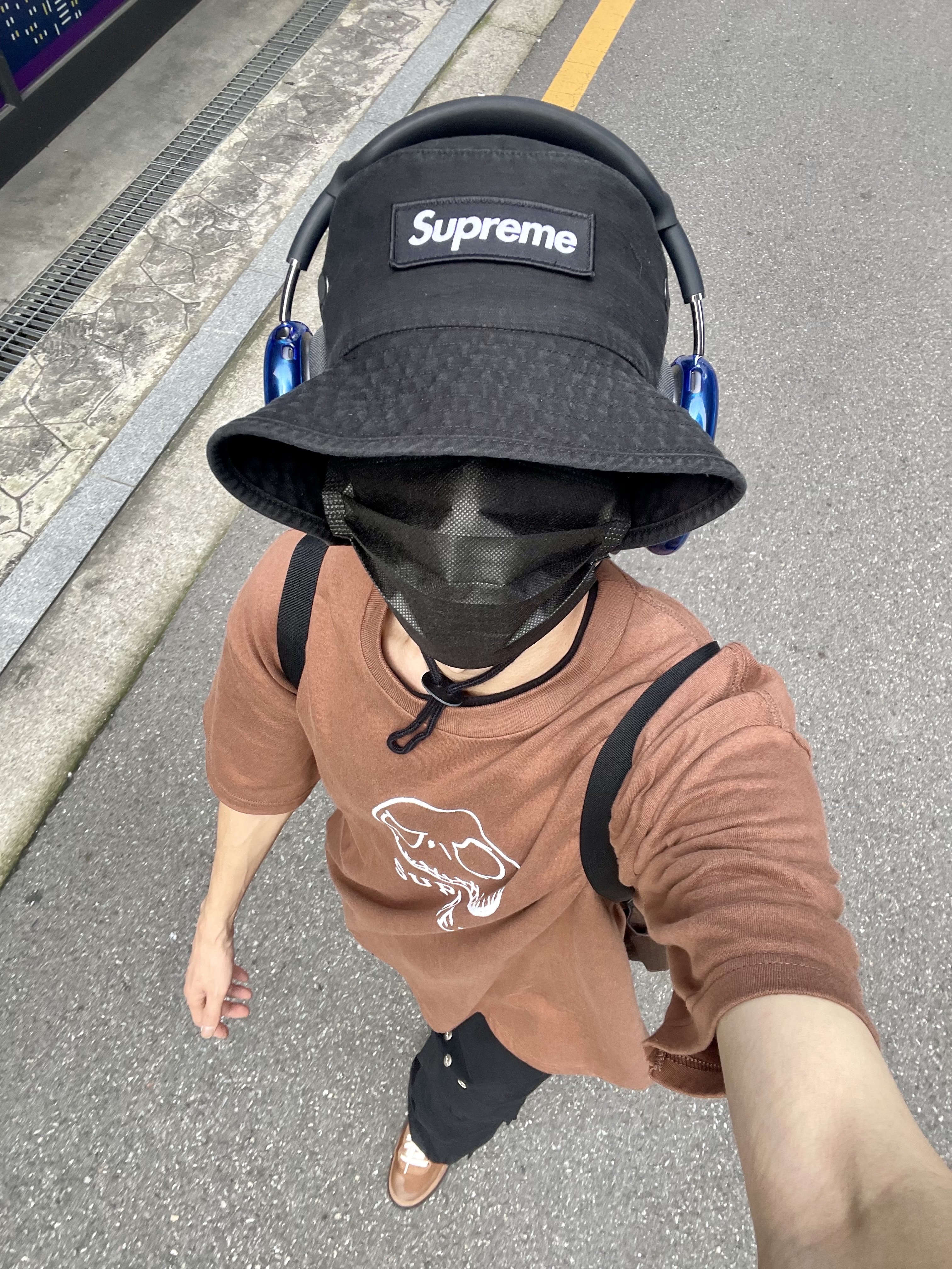 Nike x Tom Sachs General Purpose Shoe Brown, Supreme Skeleton T-Shirt Brown - 23FW 착용 스타일 - 5