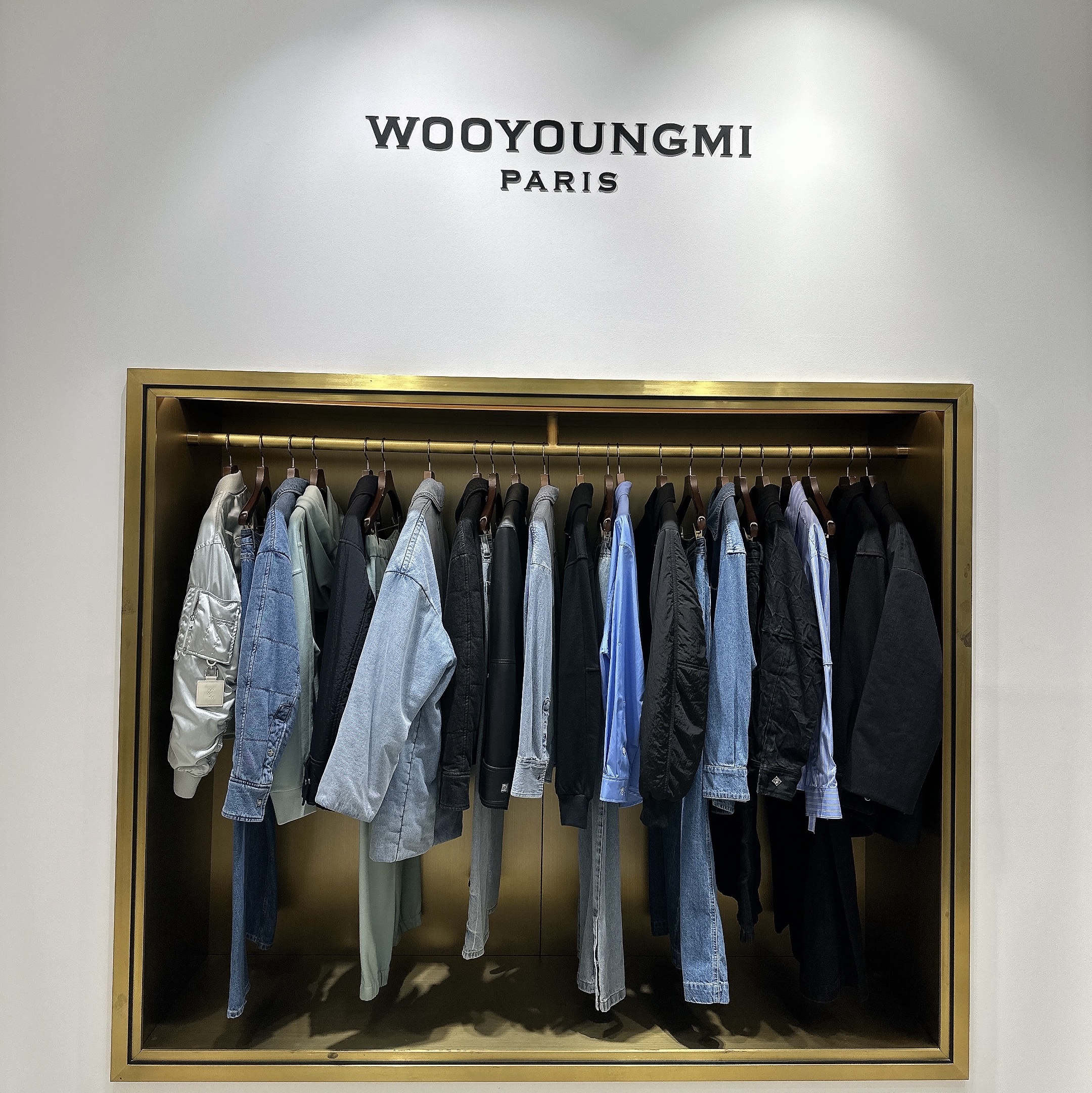 Wooyoungmi Chest Pocket Denim Shirt Blue - 23FW 착용 스타일 - 1