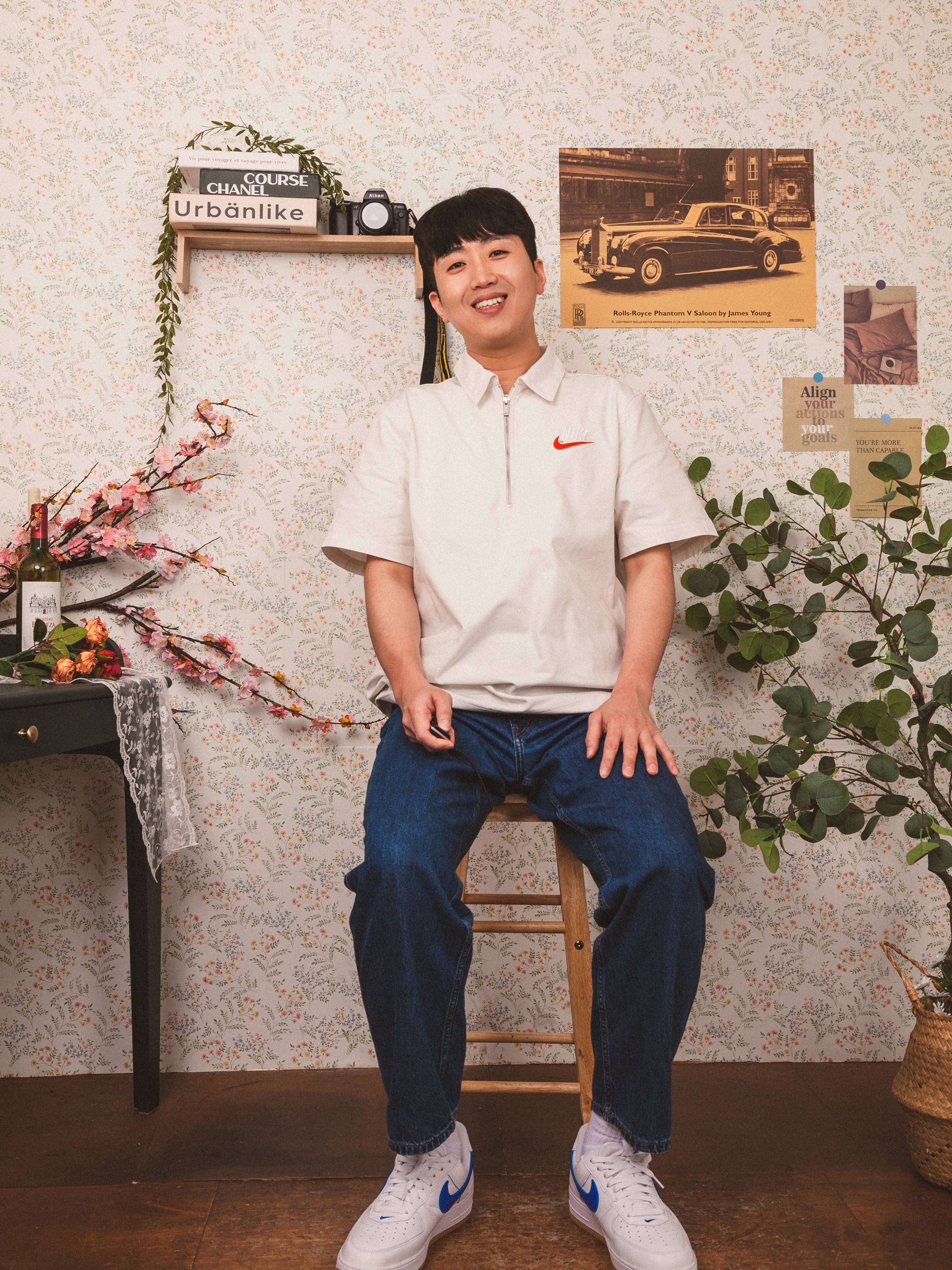 Nike NSW Trend Overshirt Phantom - Asia, Nike Air Force 1 Low Retro Color of the Month Varsity Royal 착용 스타일