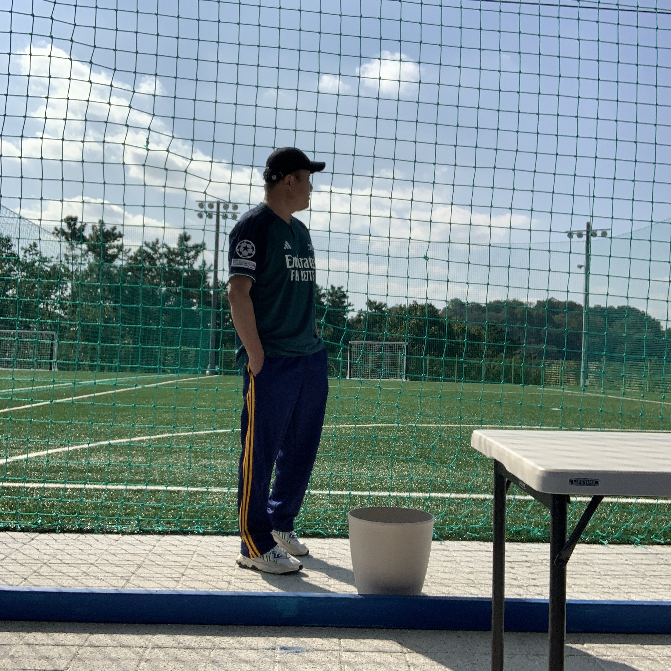 Adidas Arsenal 2023/24 3rd Jersey Rich Green Collegiate Navy - KR Sizing (Non Marking Ver.) 착용 스타일 - 1
