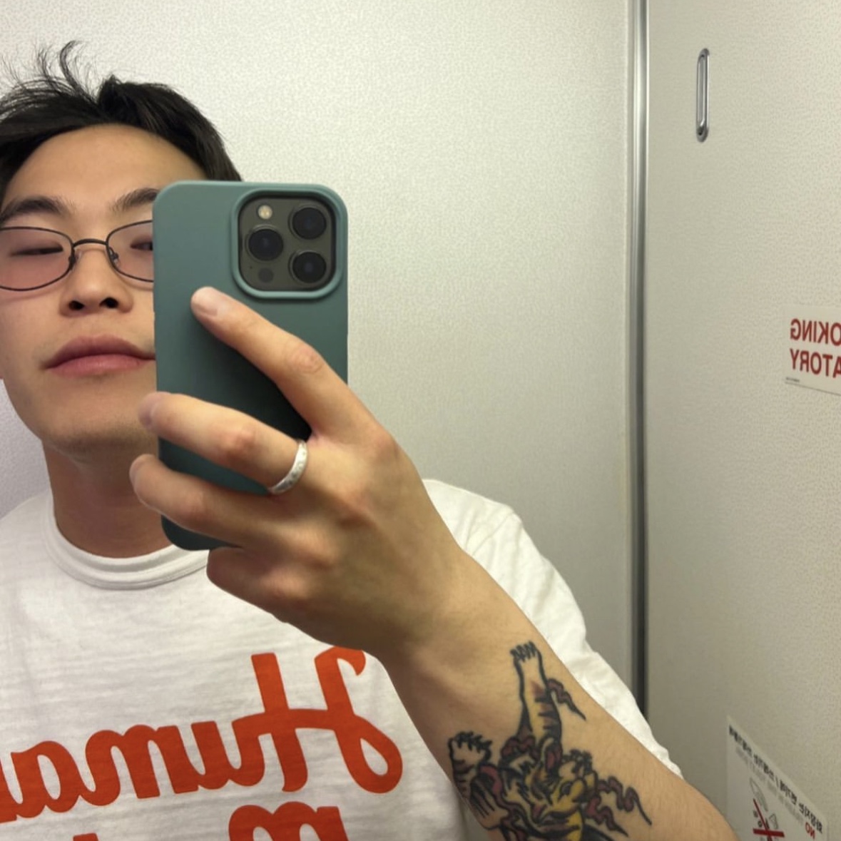 Human Made Graphic T-Shirt #11 White 착용 스타일 - 1