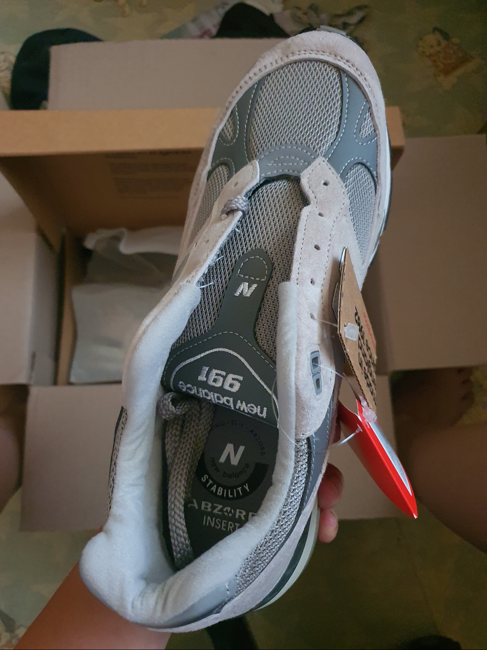 New Balance 991 Made in UK Grey 착용 스타일