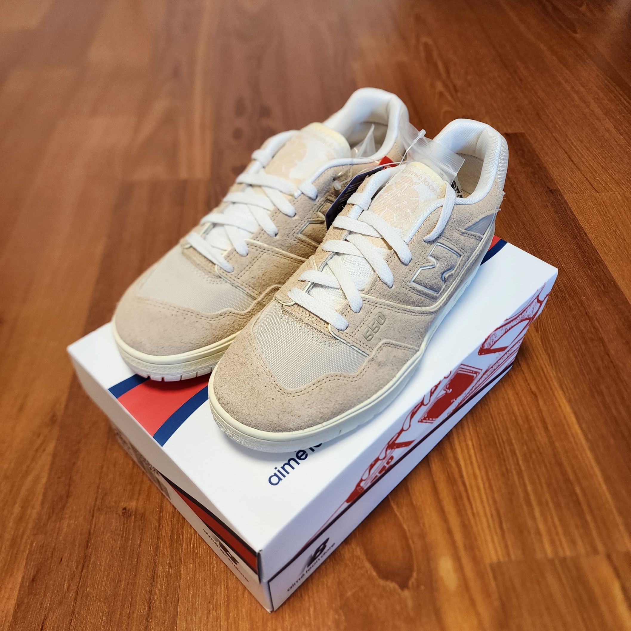 New Balance x Aime Leon Dore 550 Warm Sand 착용 스타일 - 3