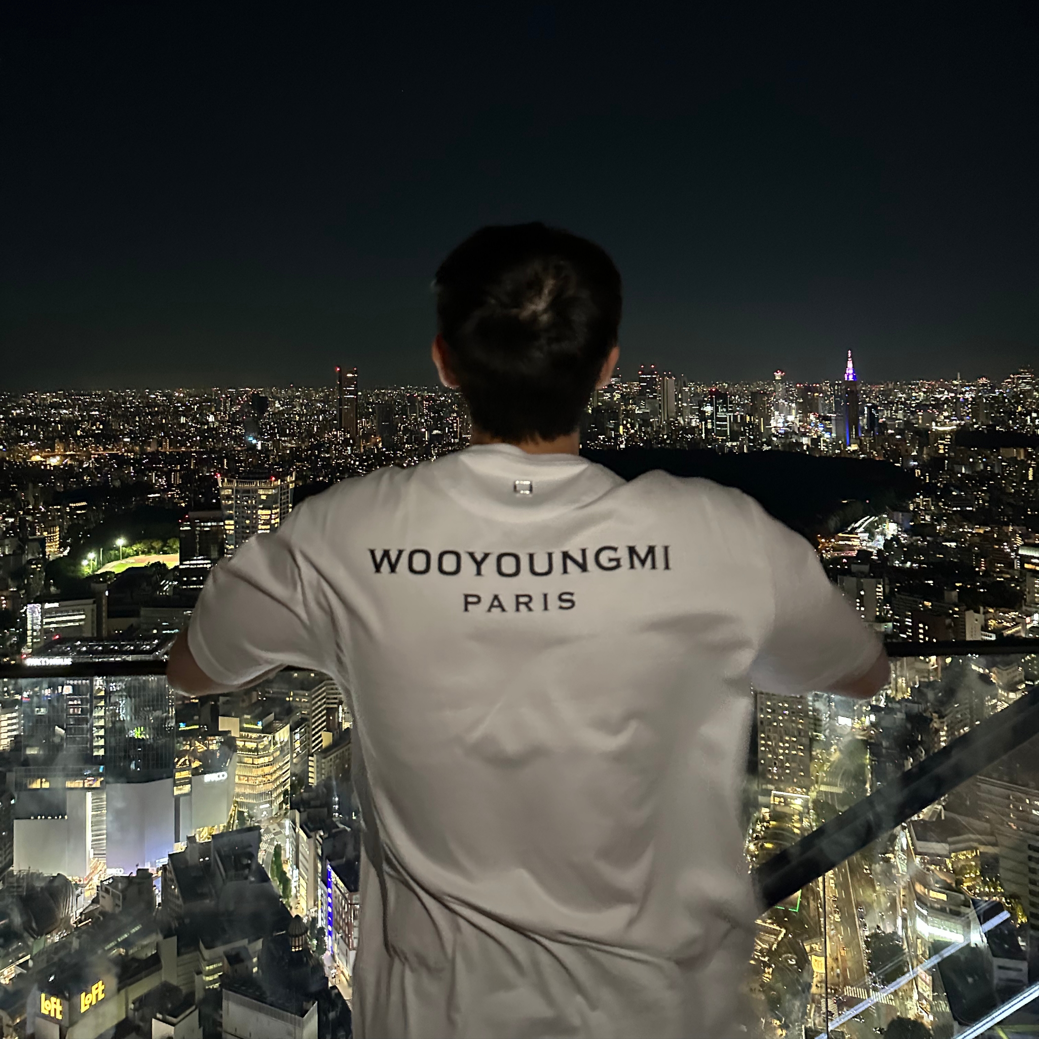 Wooyoungmi Cotton Back Logo T-Shirt White - 23FW 착용 스타일