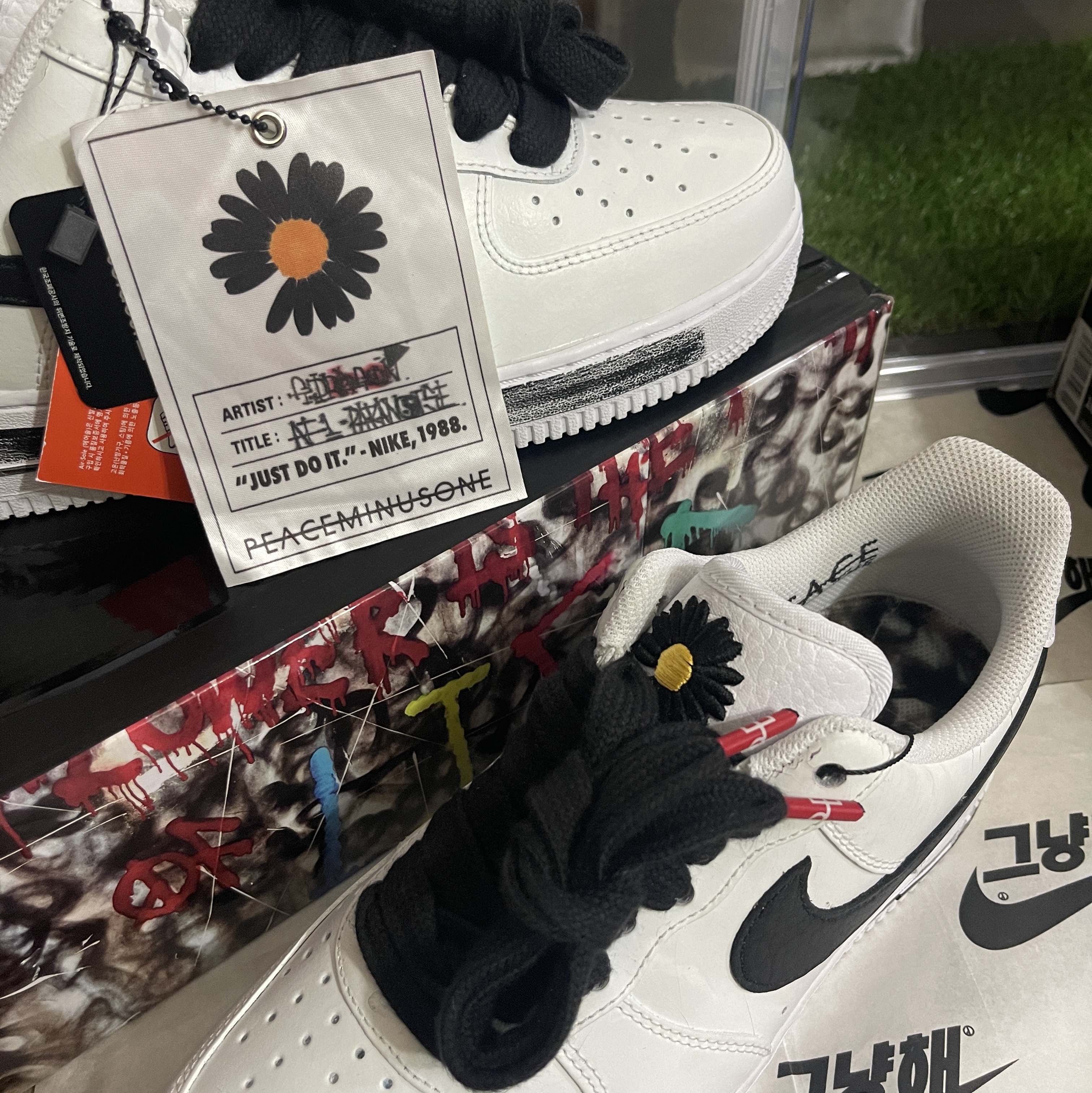 Nike x Peaceminusone Air Force 1 Low Para-Noise 2.0 착용 스타일