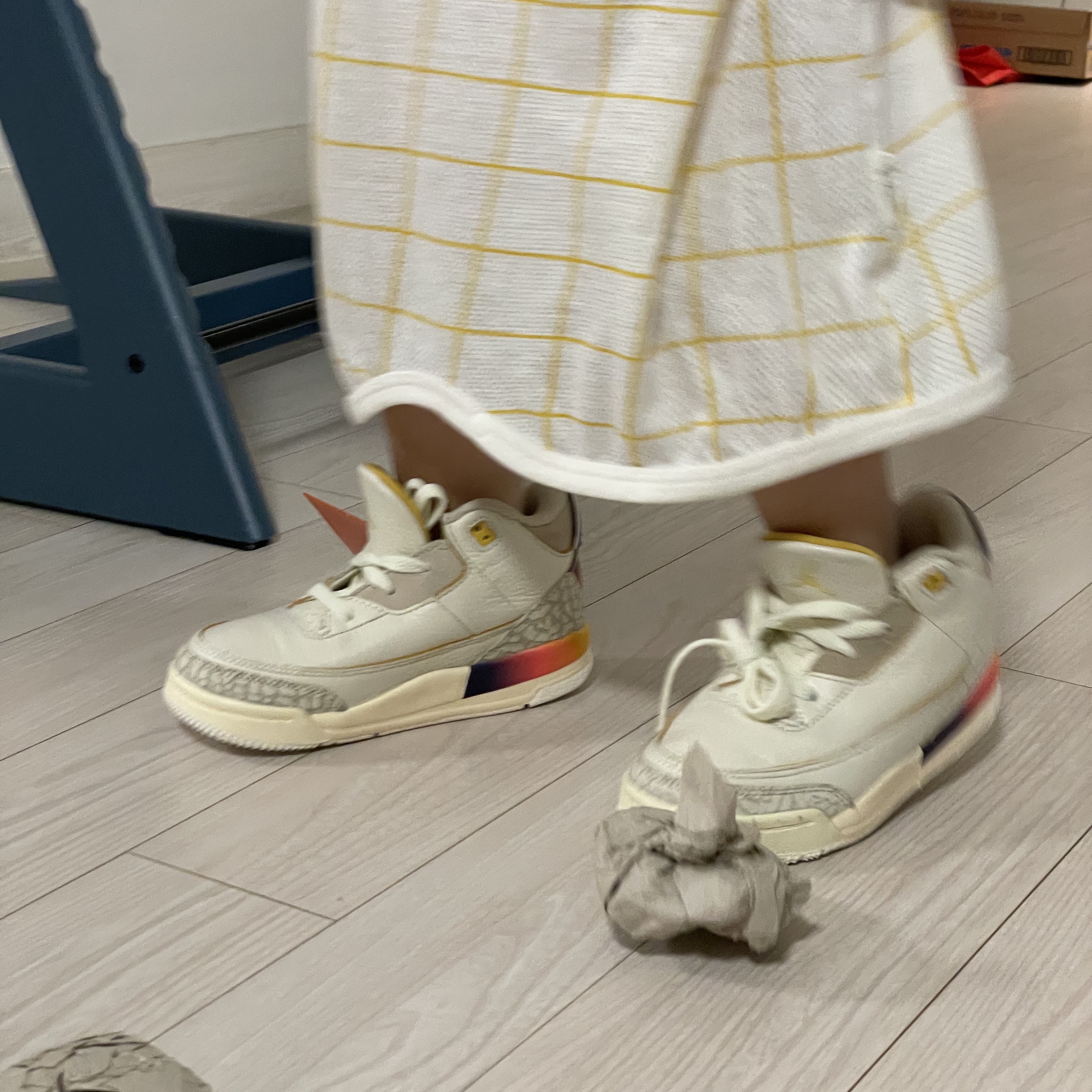 (TD) Jordan 3 x J Balvin Retro SP Sunset 착용 스타일 - 3