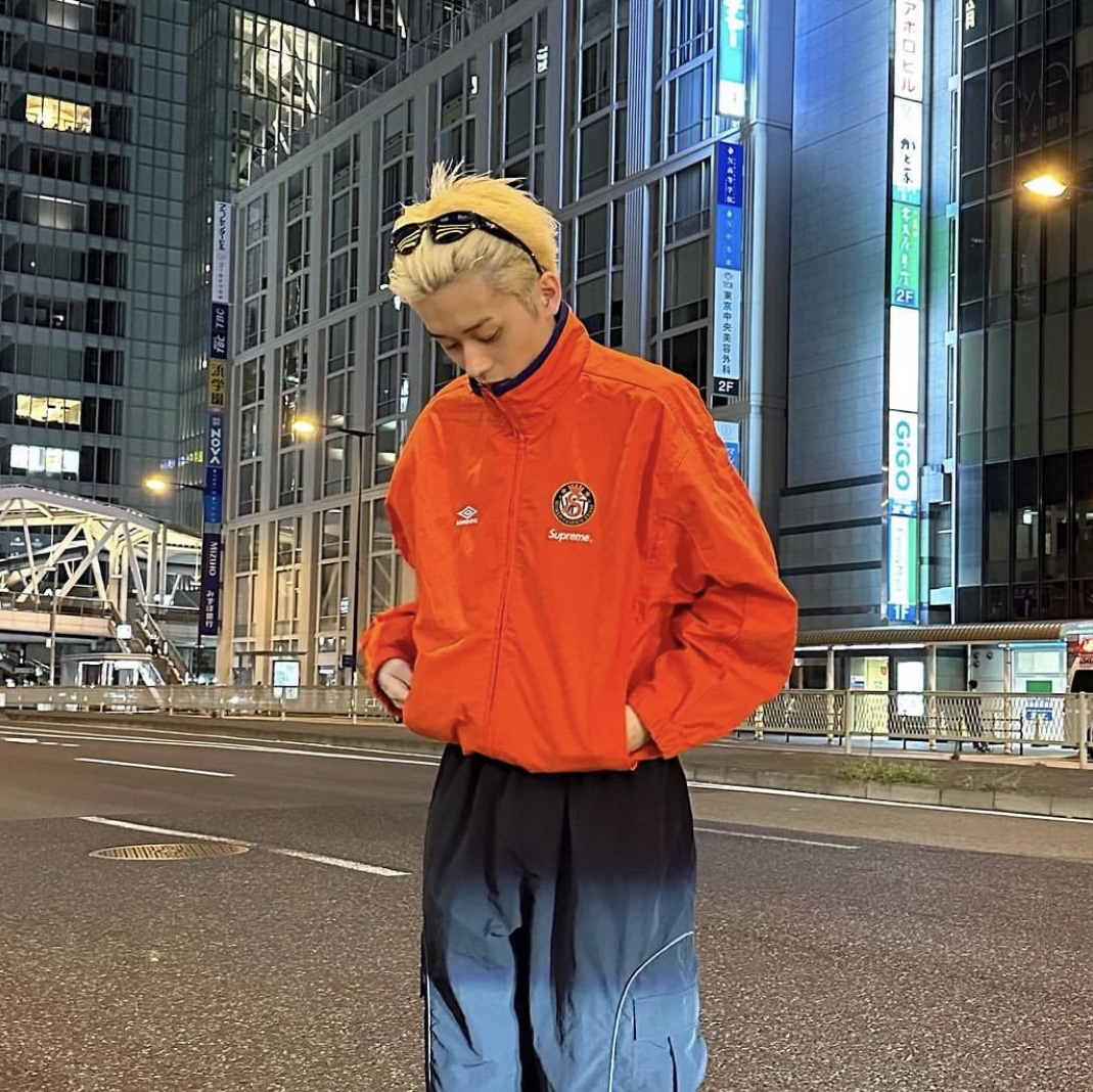 Supreme x Umbro Cotton Ripstop Track Jacket Red - 23FW 착용 스타일 - 1