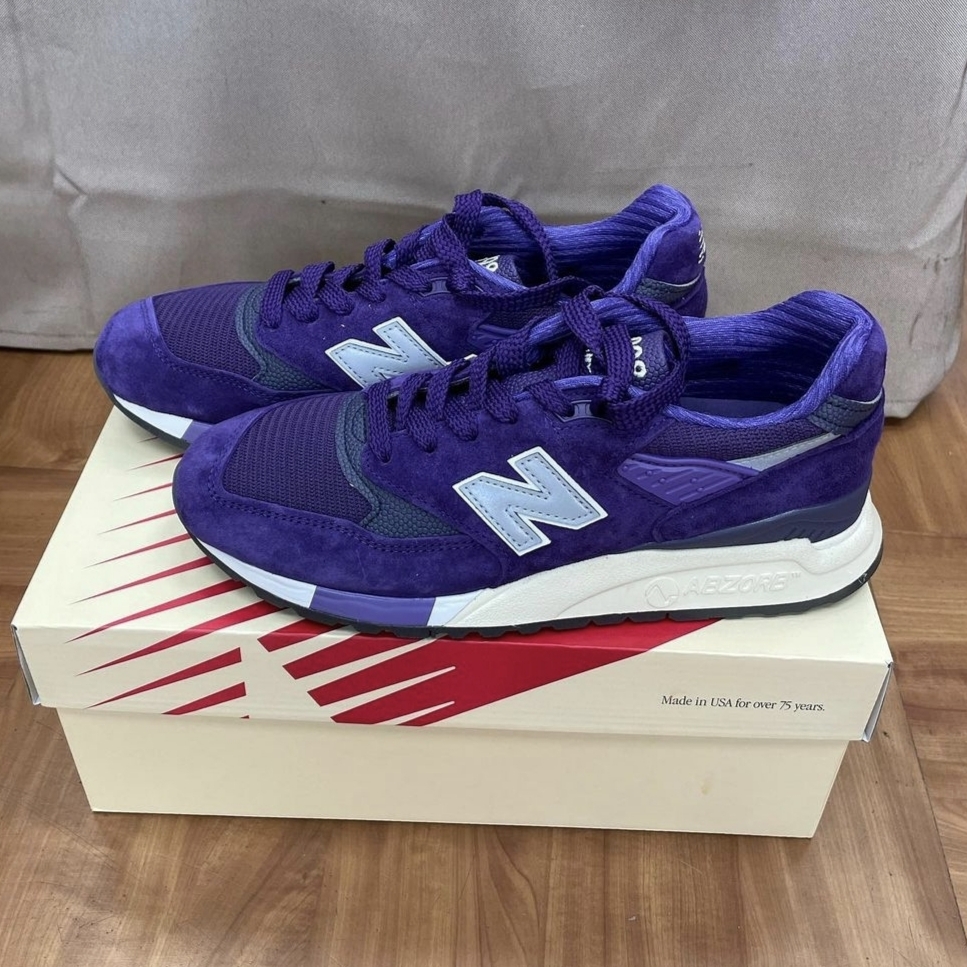 New Balance 998 Made in USA Plum Purple 착용 스타일