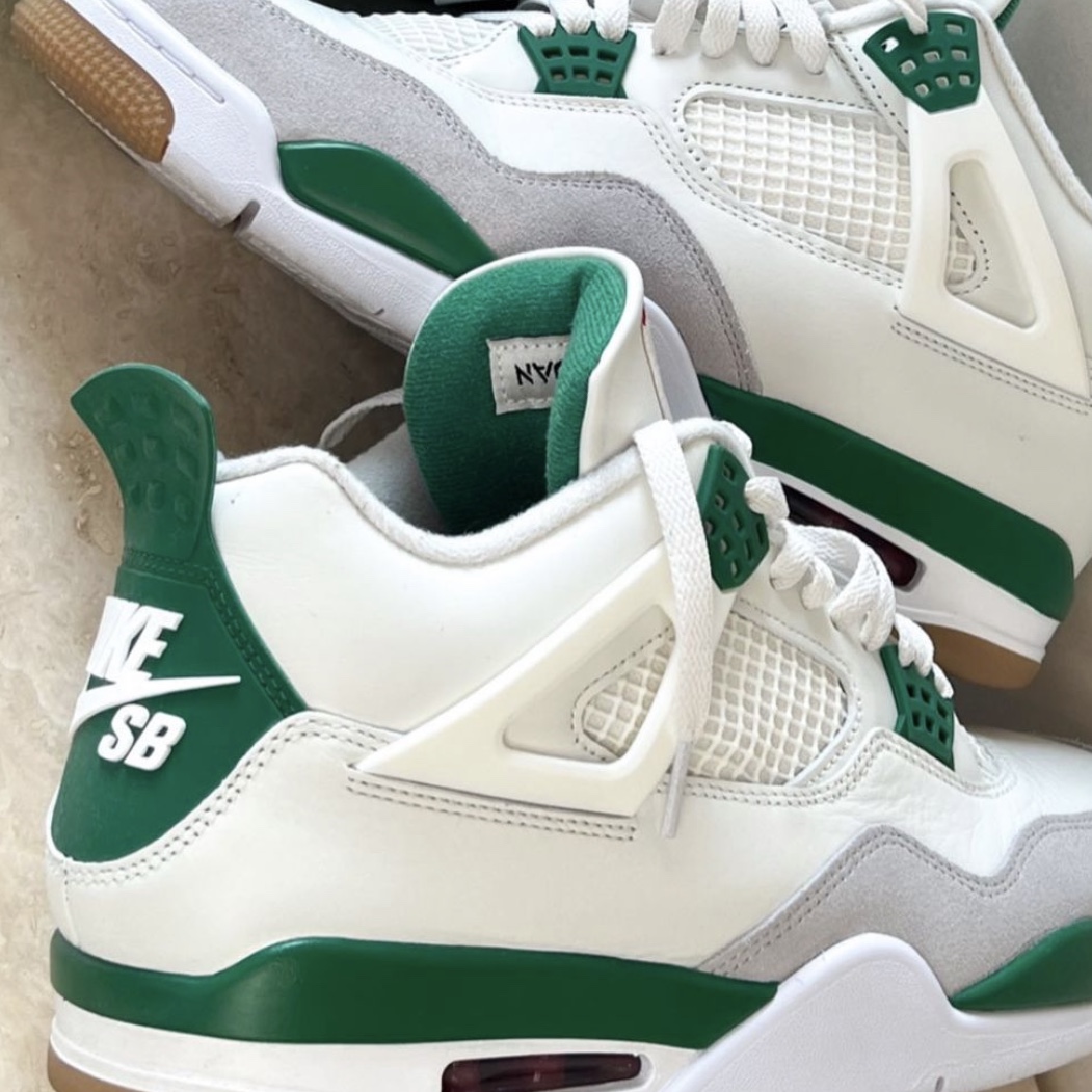 Jordan 4 x Nike SB Retro SP Pine Green 착용 스타일