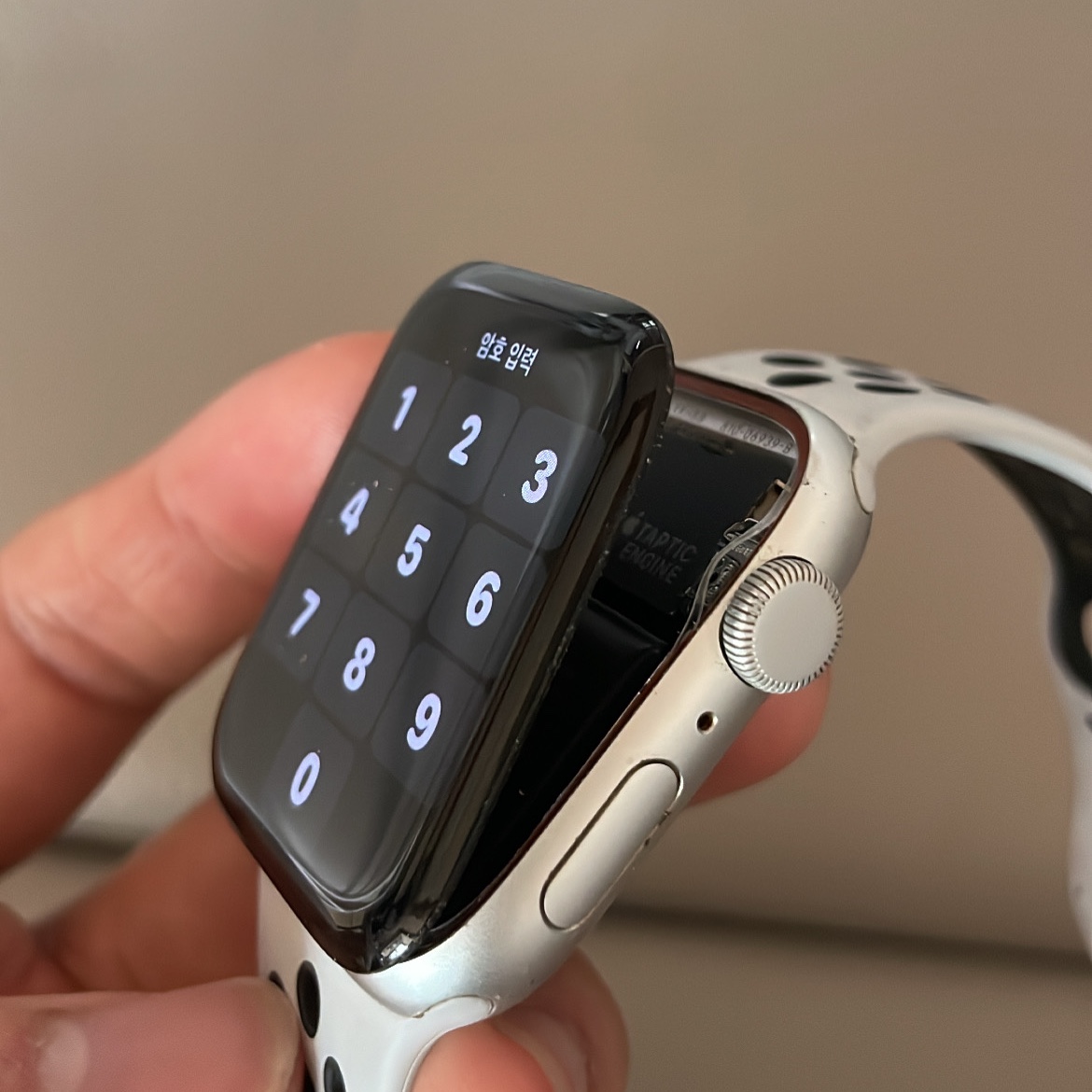 Apple Watch SE 44mm GPS Midnight Aluminum Case with Sport Band Midnight (Korean Ver.) 착용 스타일