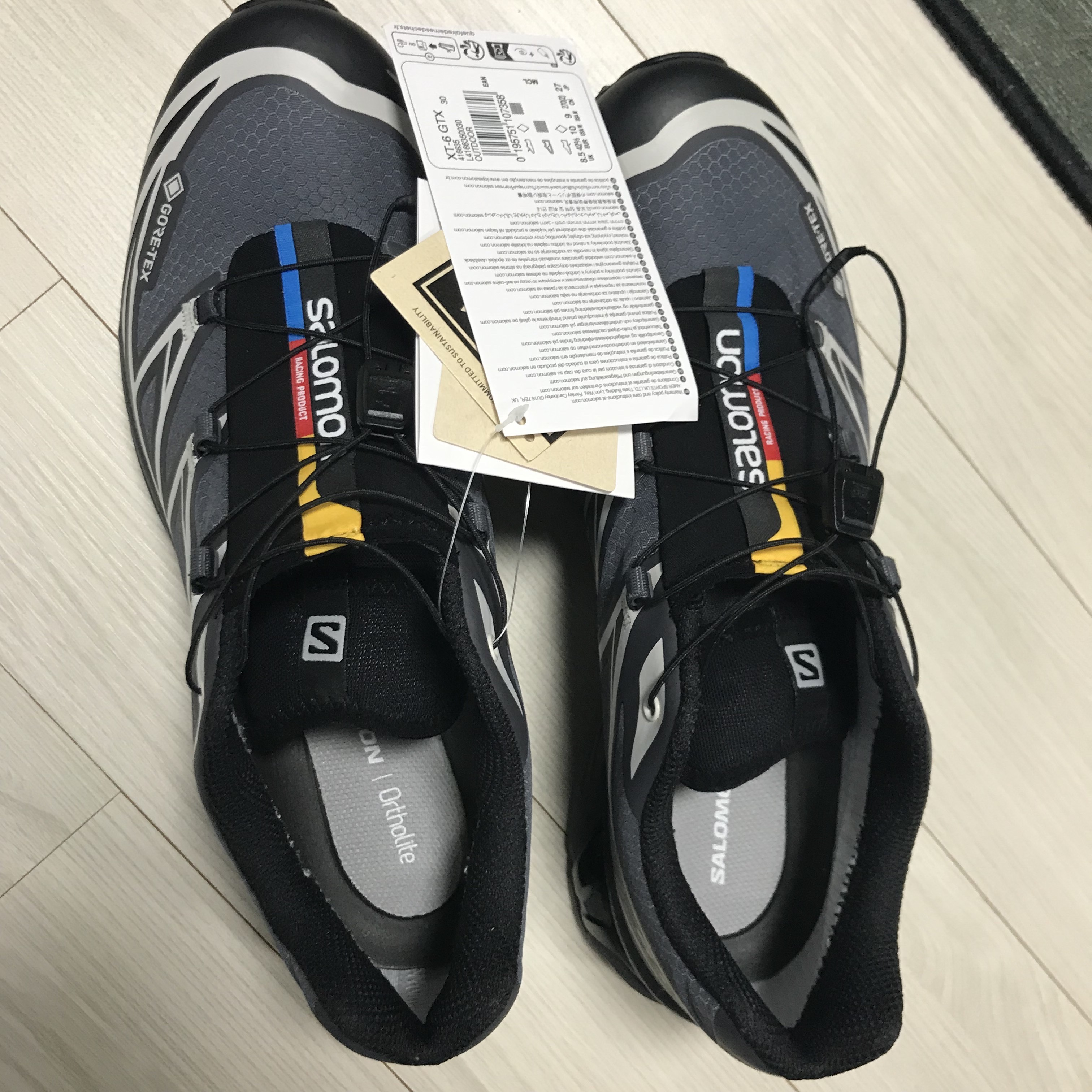 Salomon XT-6 Gore-Tex Black Ebony 착용 스타일