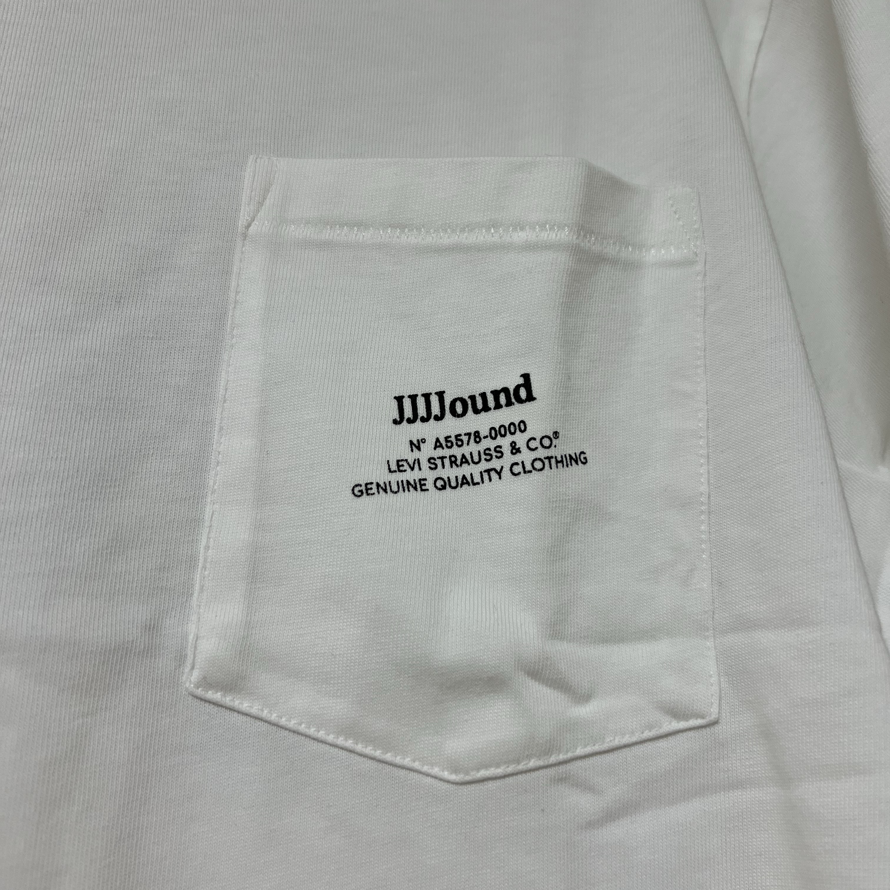 Levi's x JJJJound Pocket T-Shirt White 착용 스타일 - 1