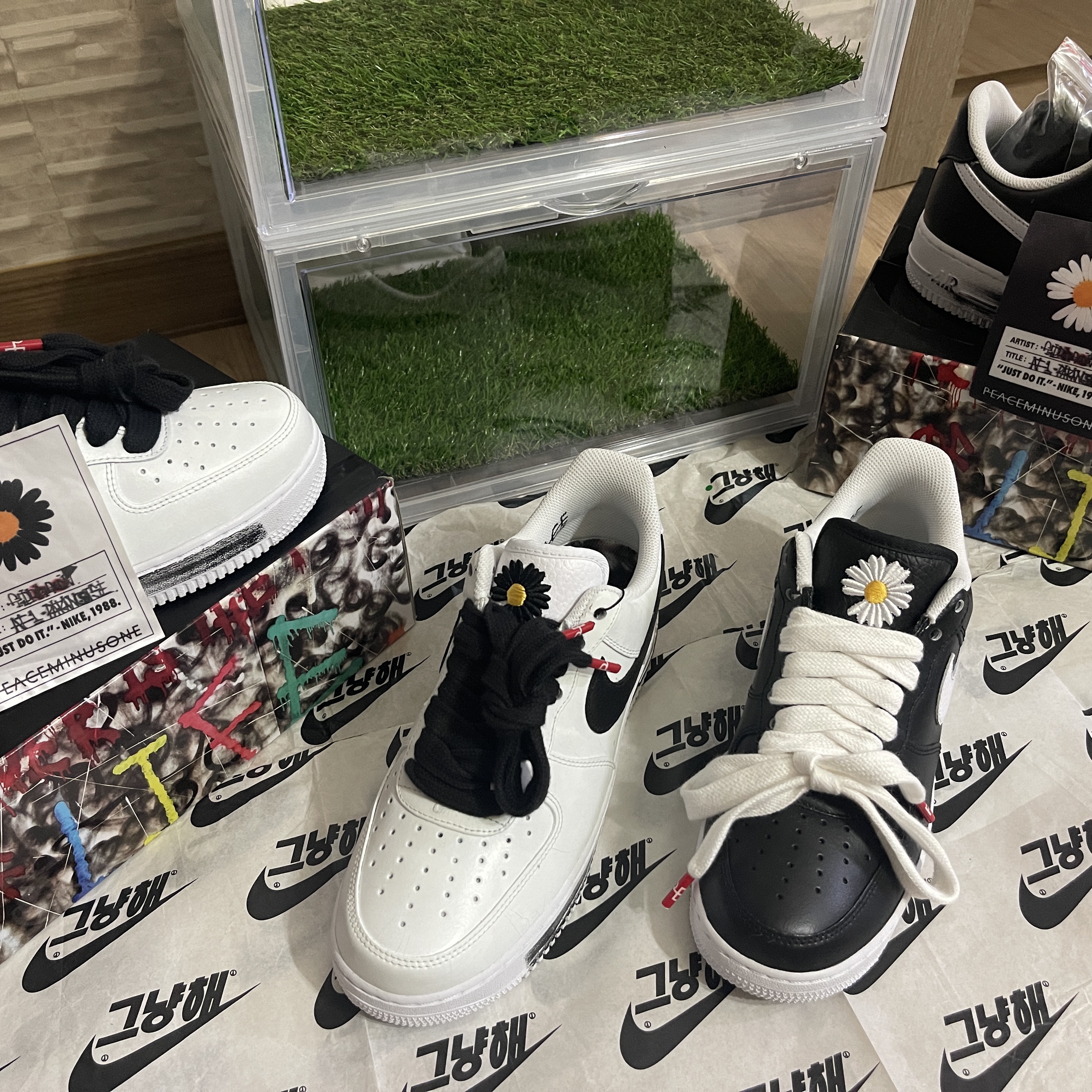 Nike x Peaceminusone Air Force 1 Low Para-Noise, Nike x Peaceminusone Air Force 1 Low Para-Noise 2.0 착용 스타일 - 3