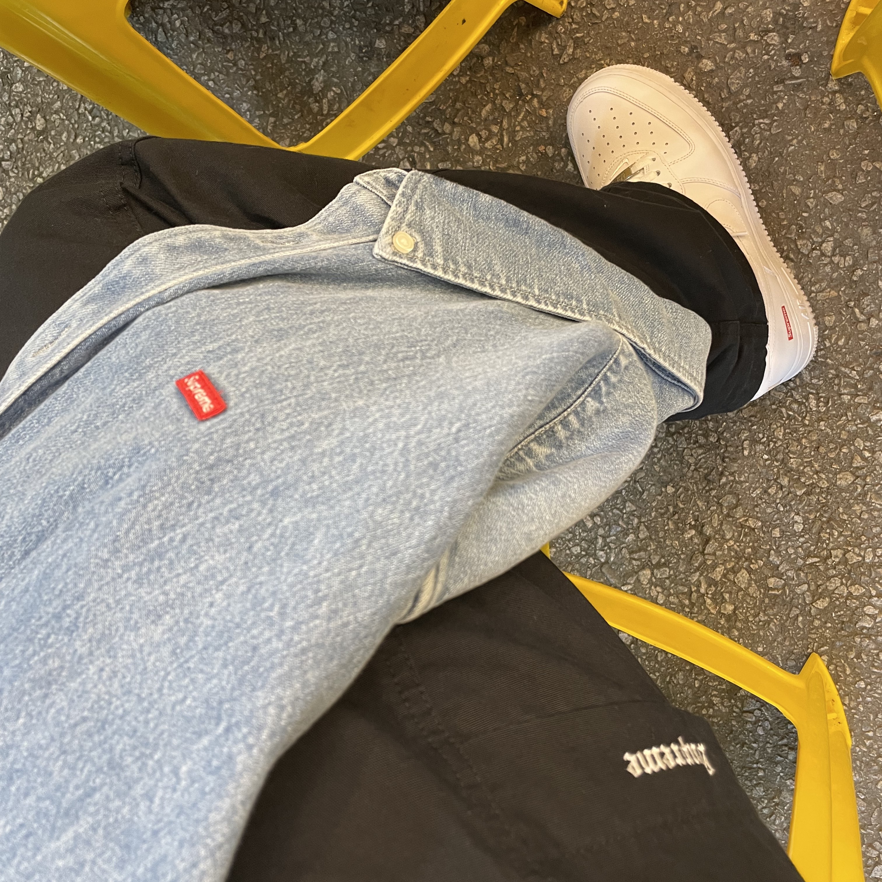 Supreme Belted Trail Pants Black - 23SS, Nike x Supreme Air Force 1 Low White 착용 스타일