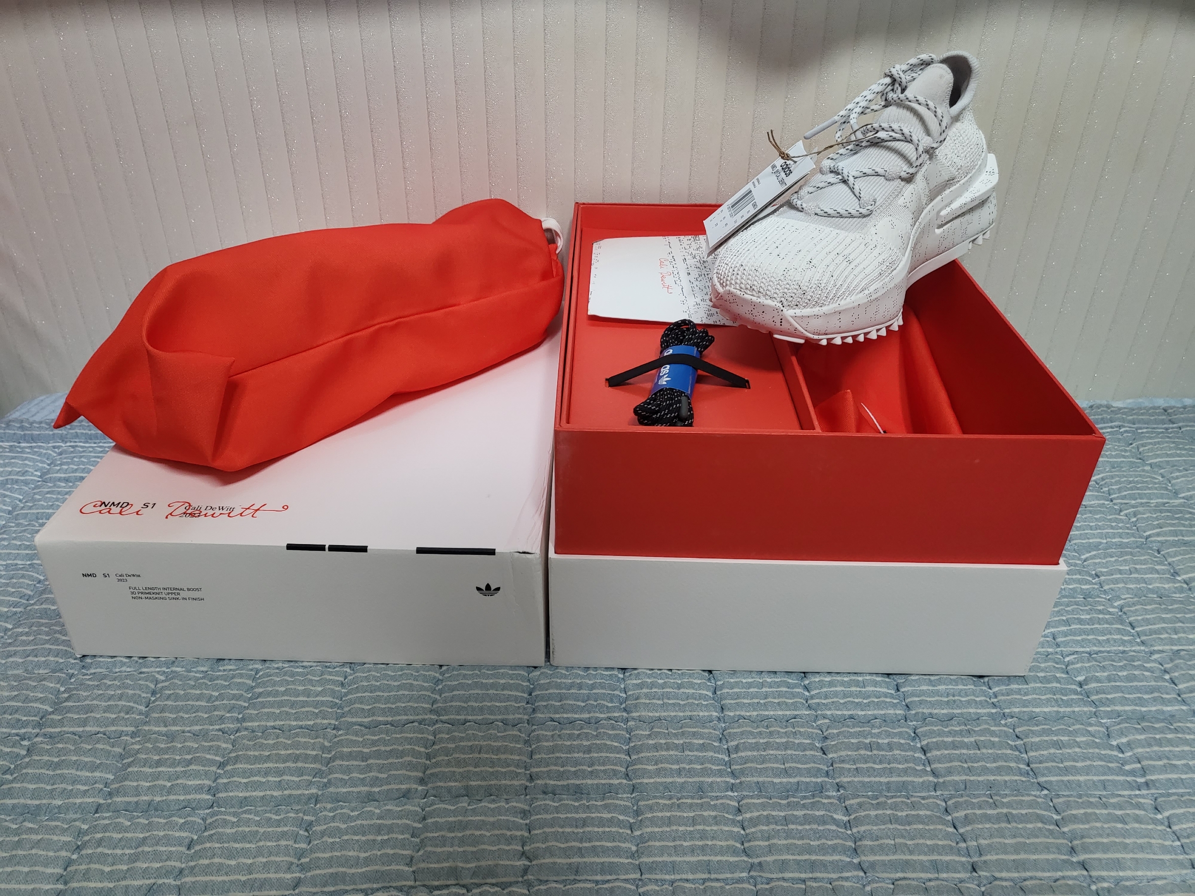 Adidas x Cali DeWitt NMD S1 Crystal White 착용 스타일