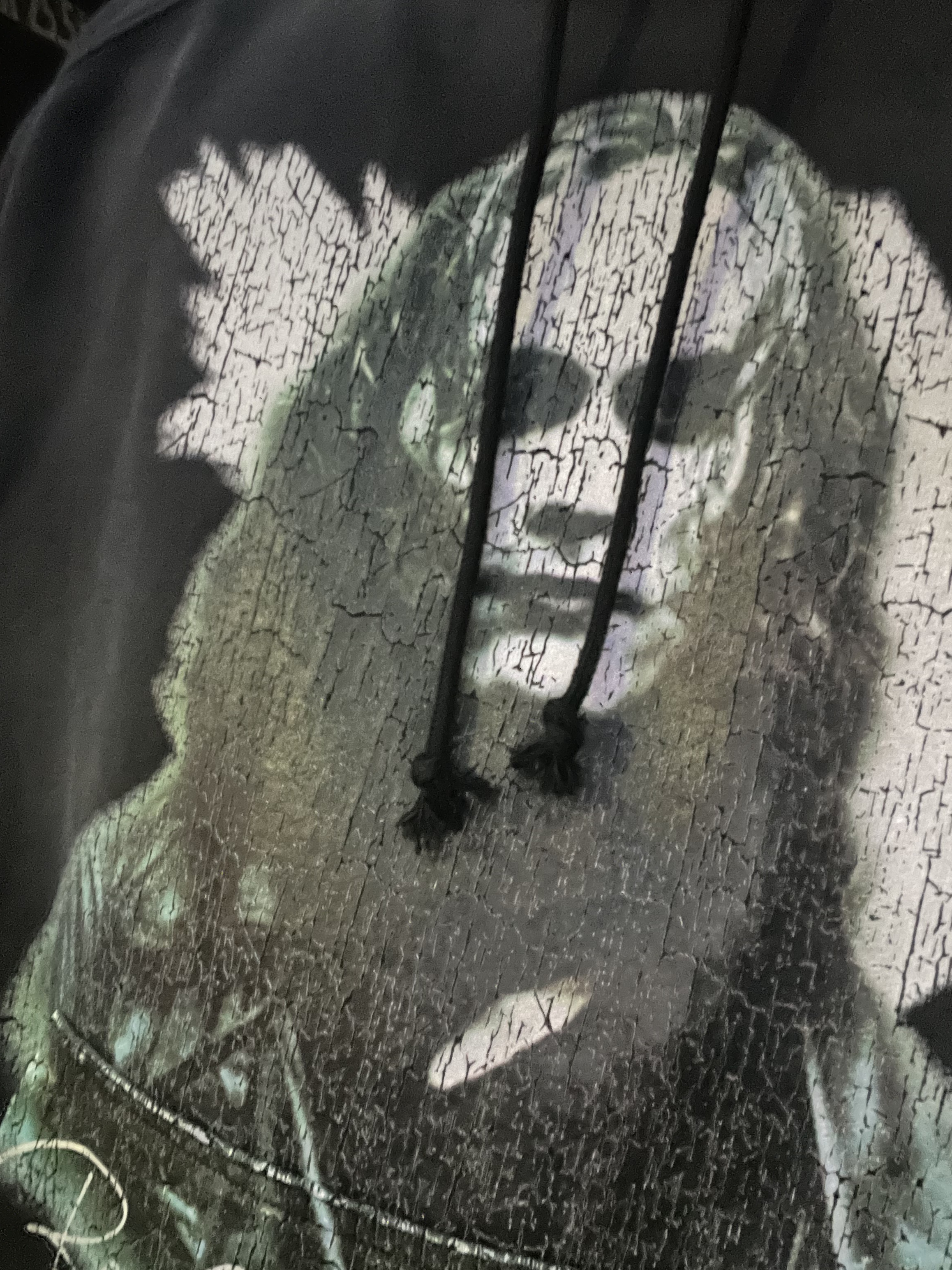 Project G/R Crow Worldtour Hoodie Washed Black 착용 스타일