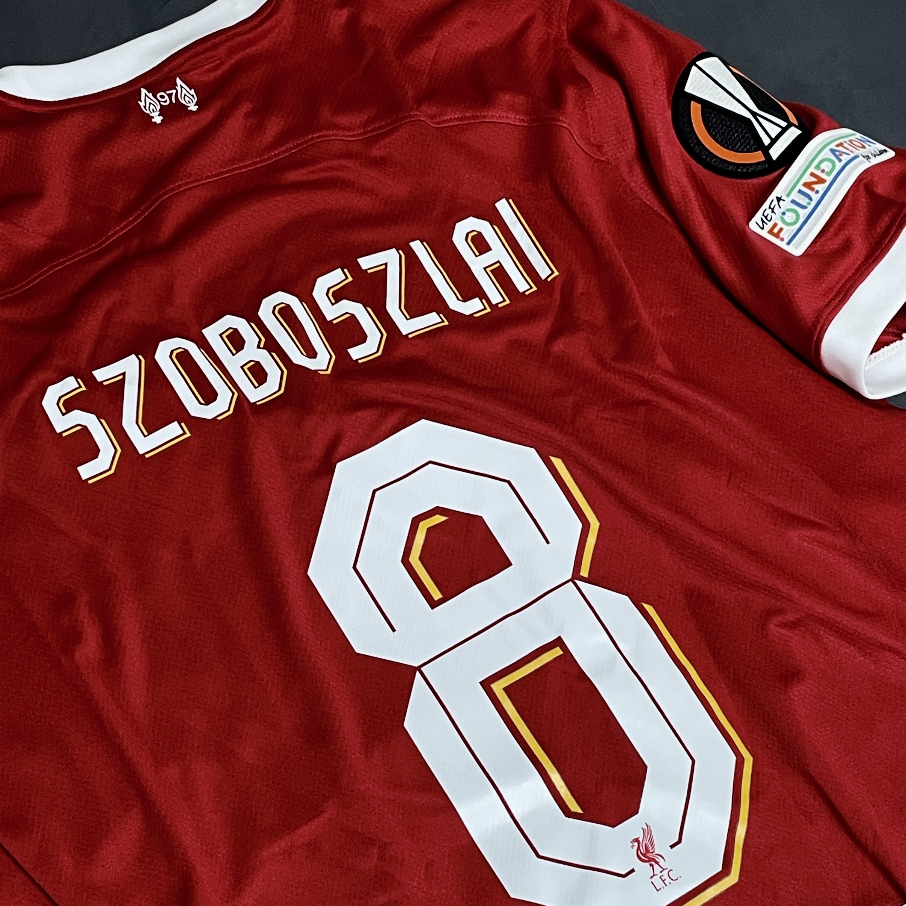 Nike Liverpool FC 2023/24 Dri-Fit Stadium Home Jersey Gym Red (Non Marking Ver.) 착용 스타일