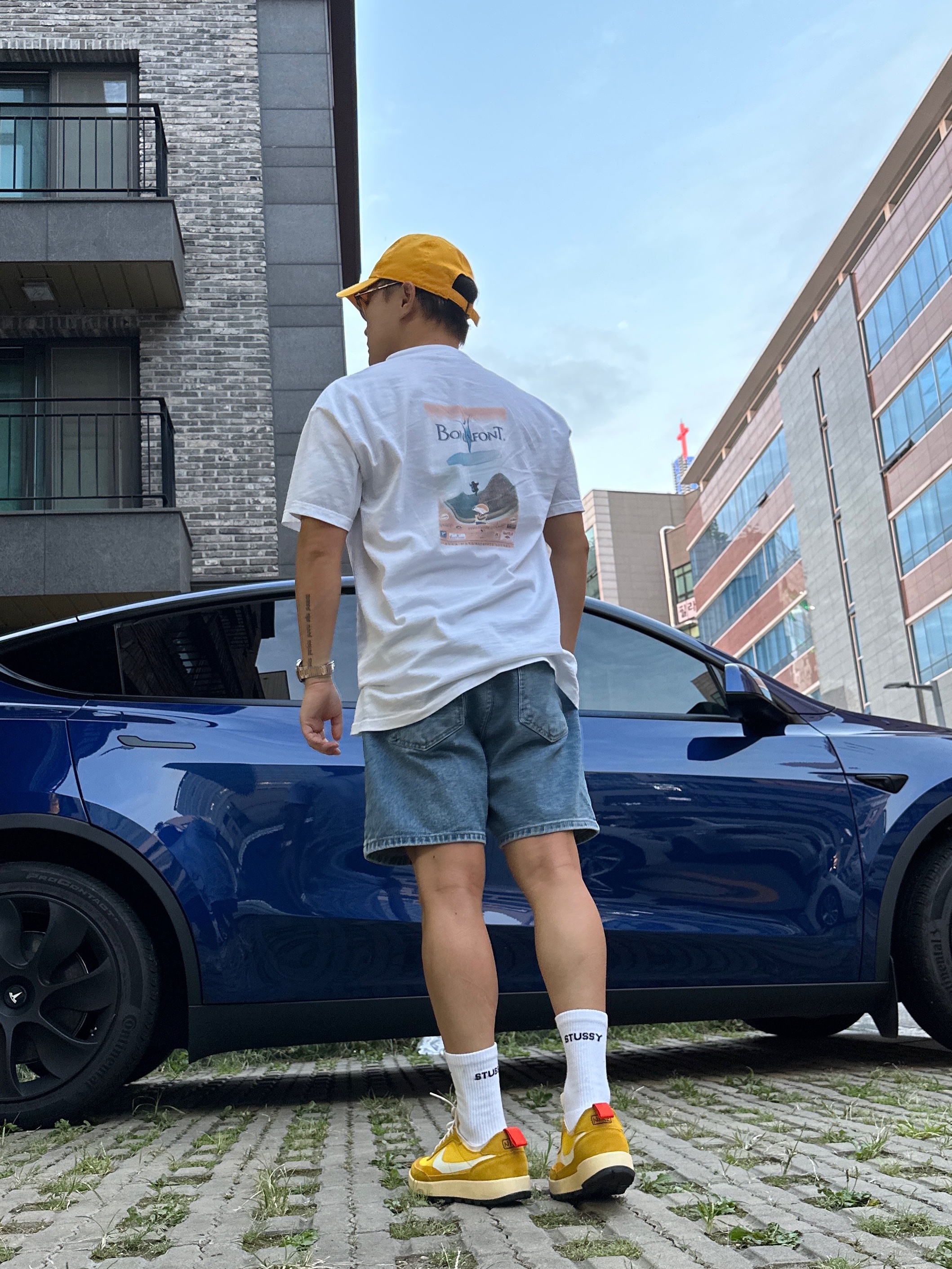 Nike x Tom Sachs General Purpose Shoe Archive, Nike x Stussy NRG Crew Socks White Black 착용 스타일