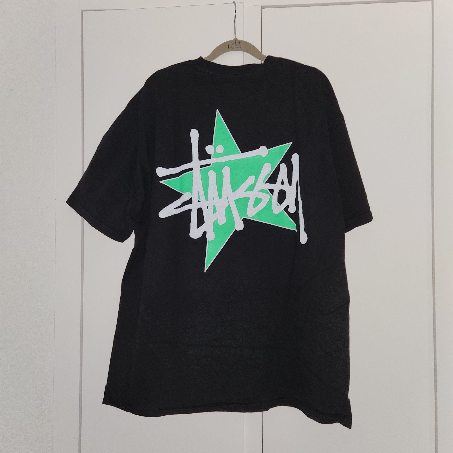 Stussy Star Pigment Dyed T-Shirt Black 착용 스타일