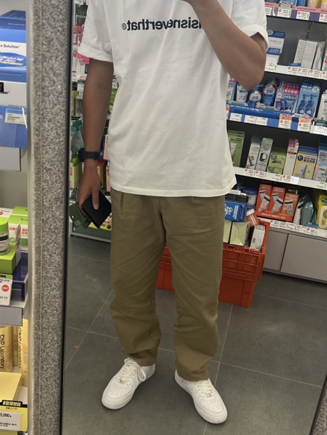 Nike Air Force 1 '07 Low White 착용 스타일