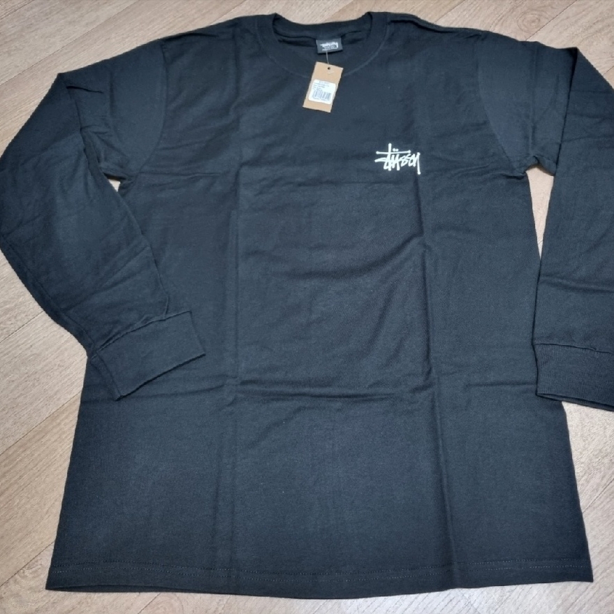 Stussy Basic Stussy LS T-Shirt Black 2022 착용 스타일