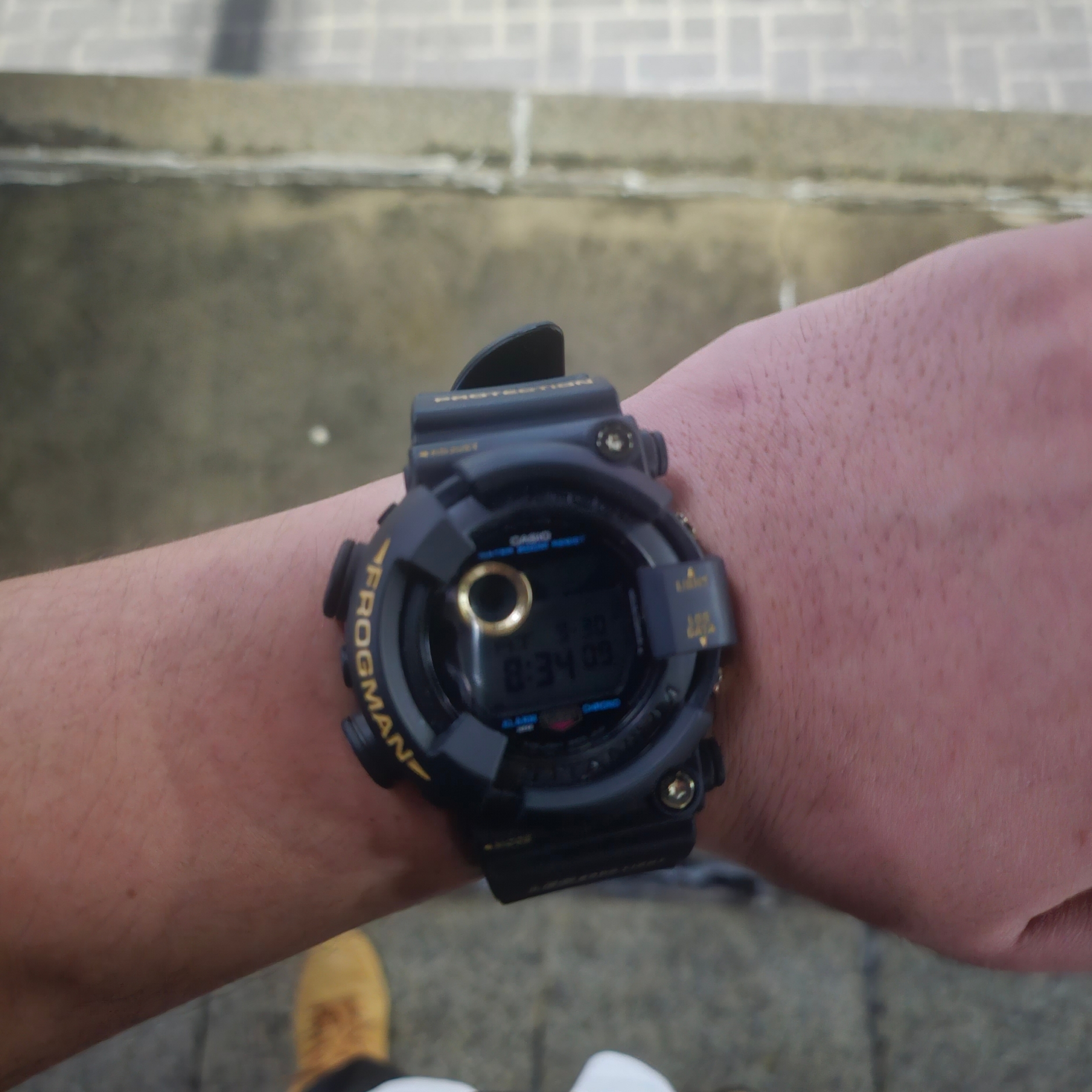 Casio G-Shock Frogman 30th Anniversary Limited Edition GW-8230B-9A 착용 스타일