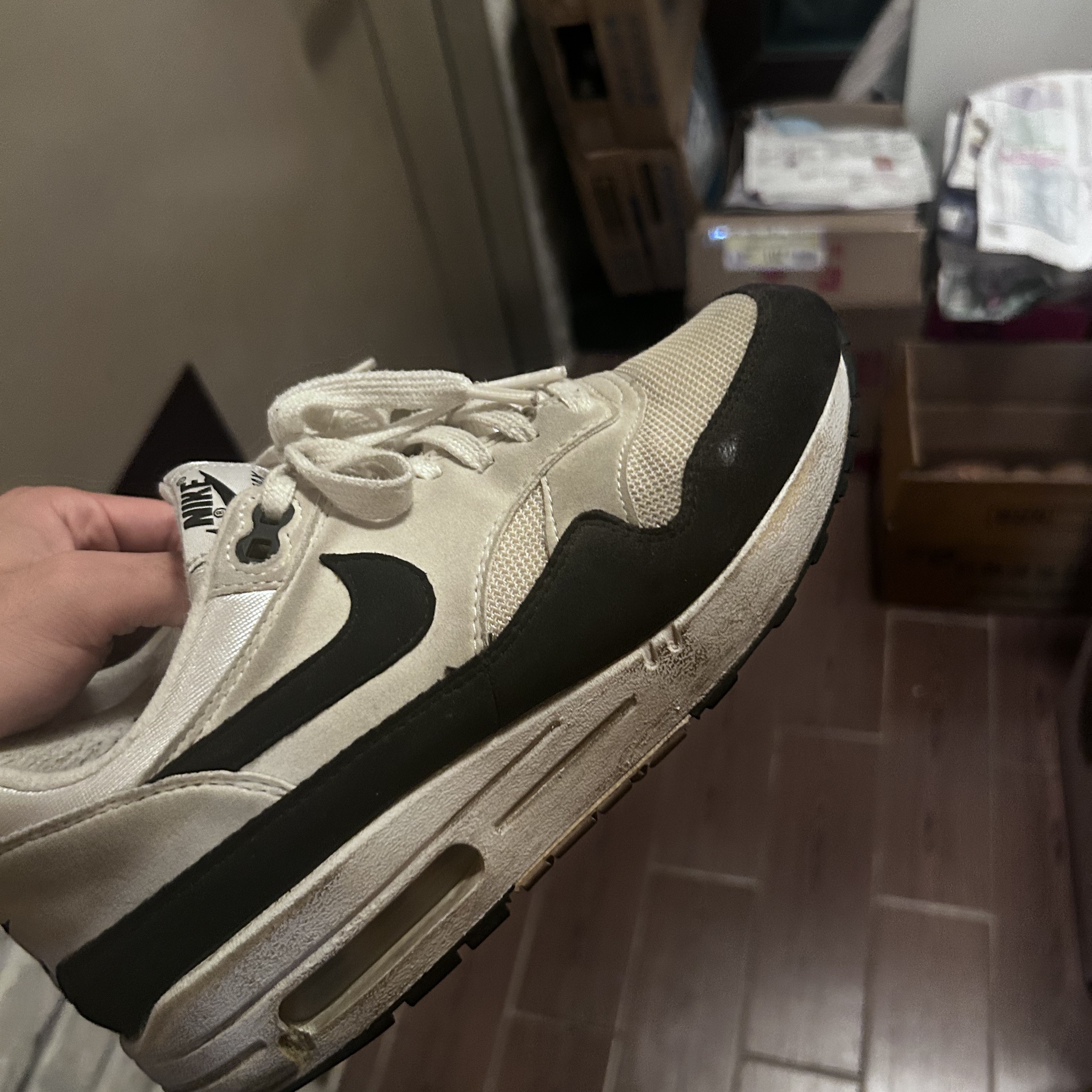 Nike Air Max 1 '86 Original Golf White Black 착용 스타일