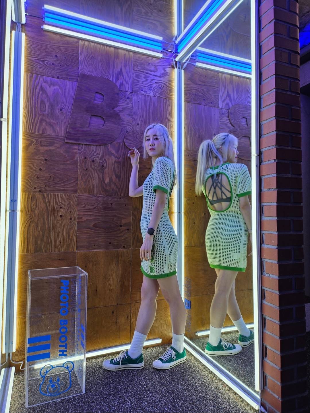 (W) Jordan x Bephies Beauty Supply x Union Dress Lime Ice - Asia 착용 스타일 - 3