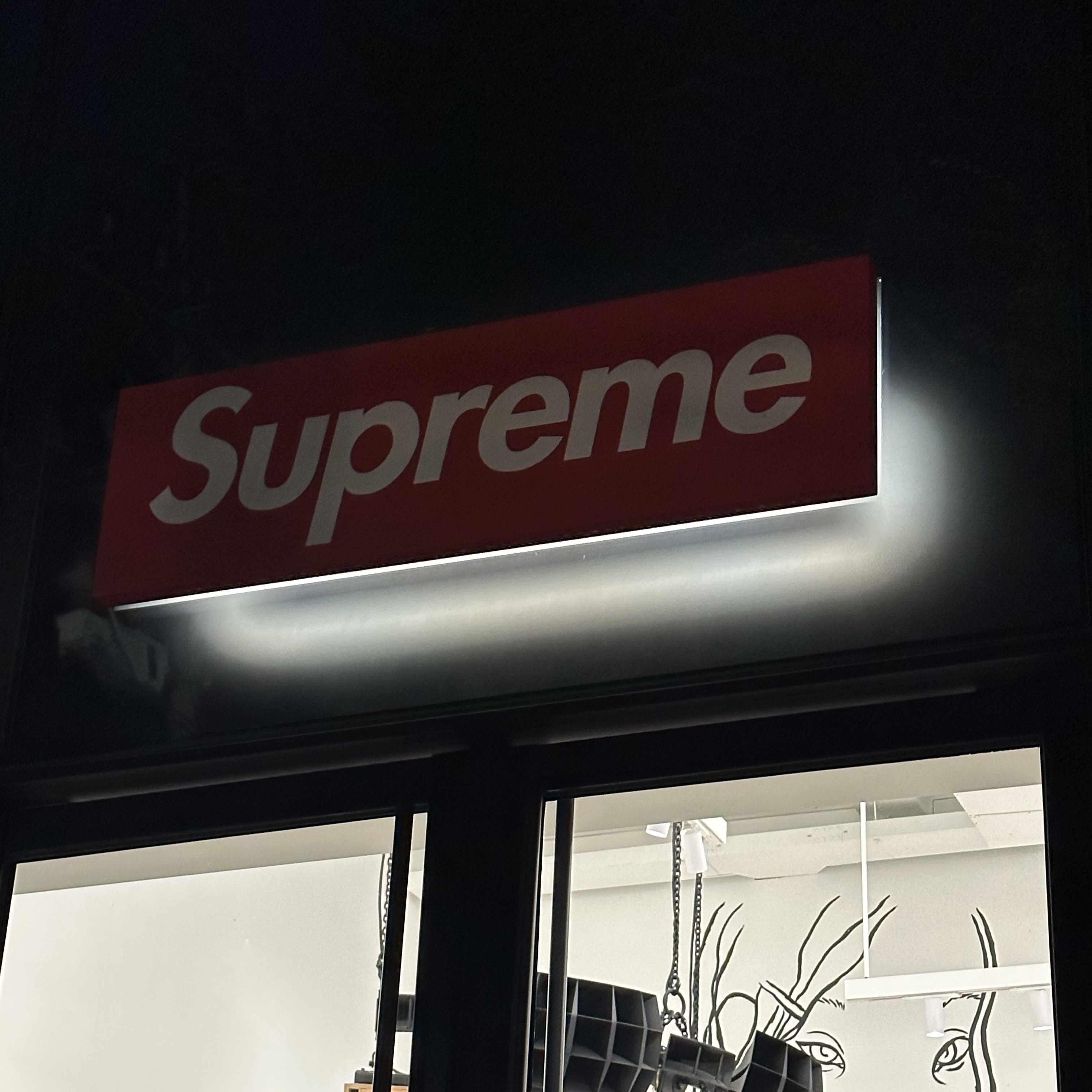 Supreme Shoulder Bag Blue - 23FW, Supreme S Logo Zip Up Hooded Sweatshirt Navy - 23FW 착용 스타일 - 1