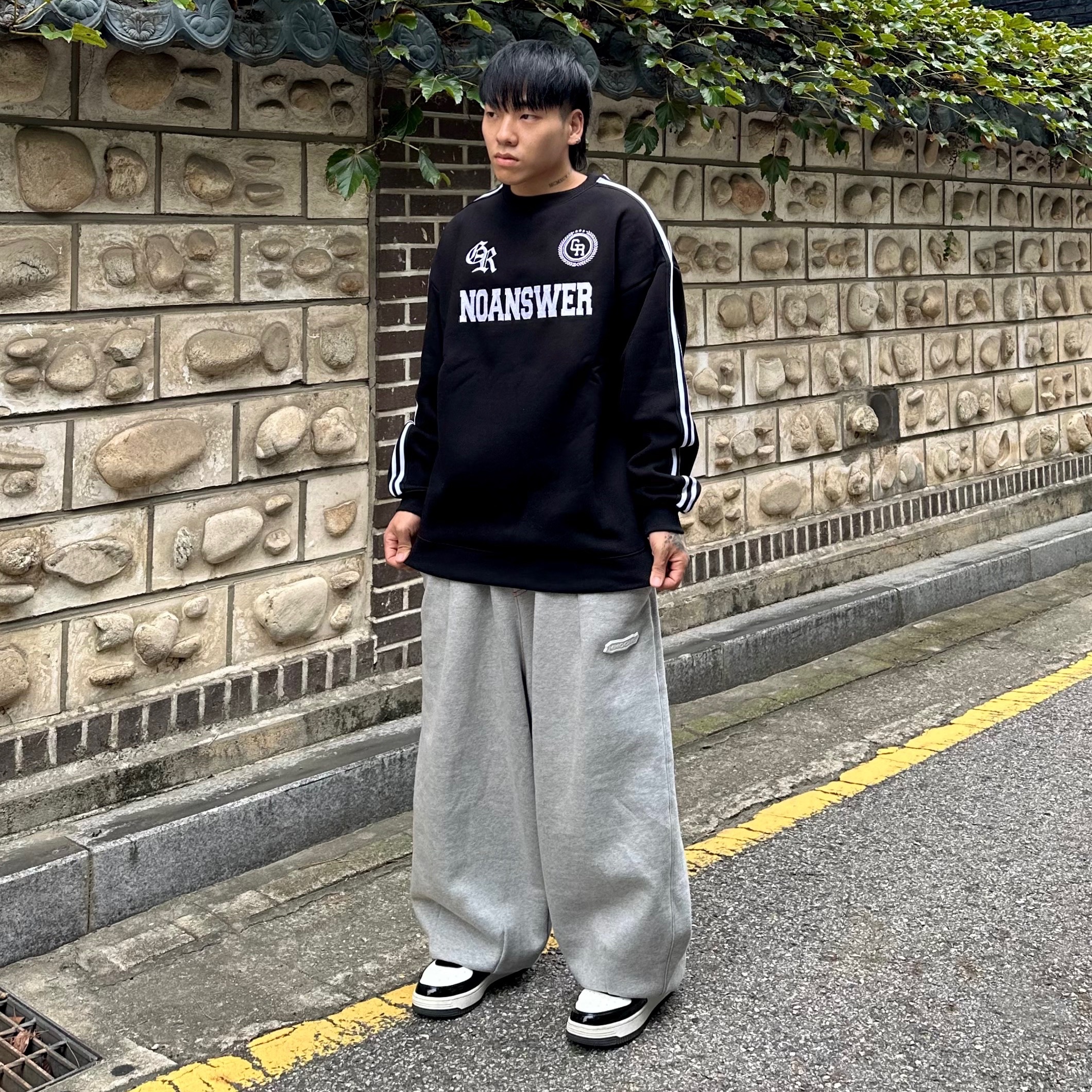BAPE Bape Sta Low Black 착용 스타일 - 3