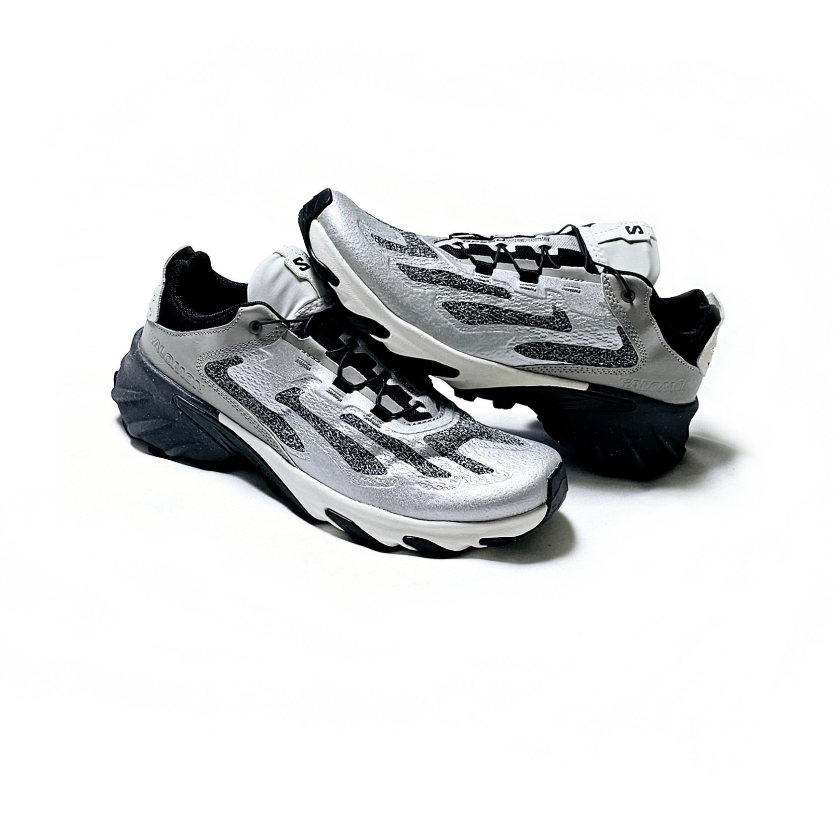 Salomon Speedverse PRG Silver Frost Grey Lunar Rock 착용 스타일 - 4