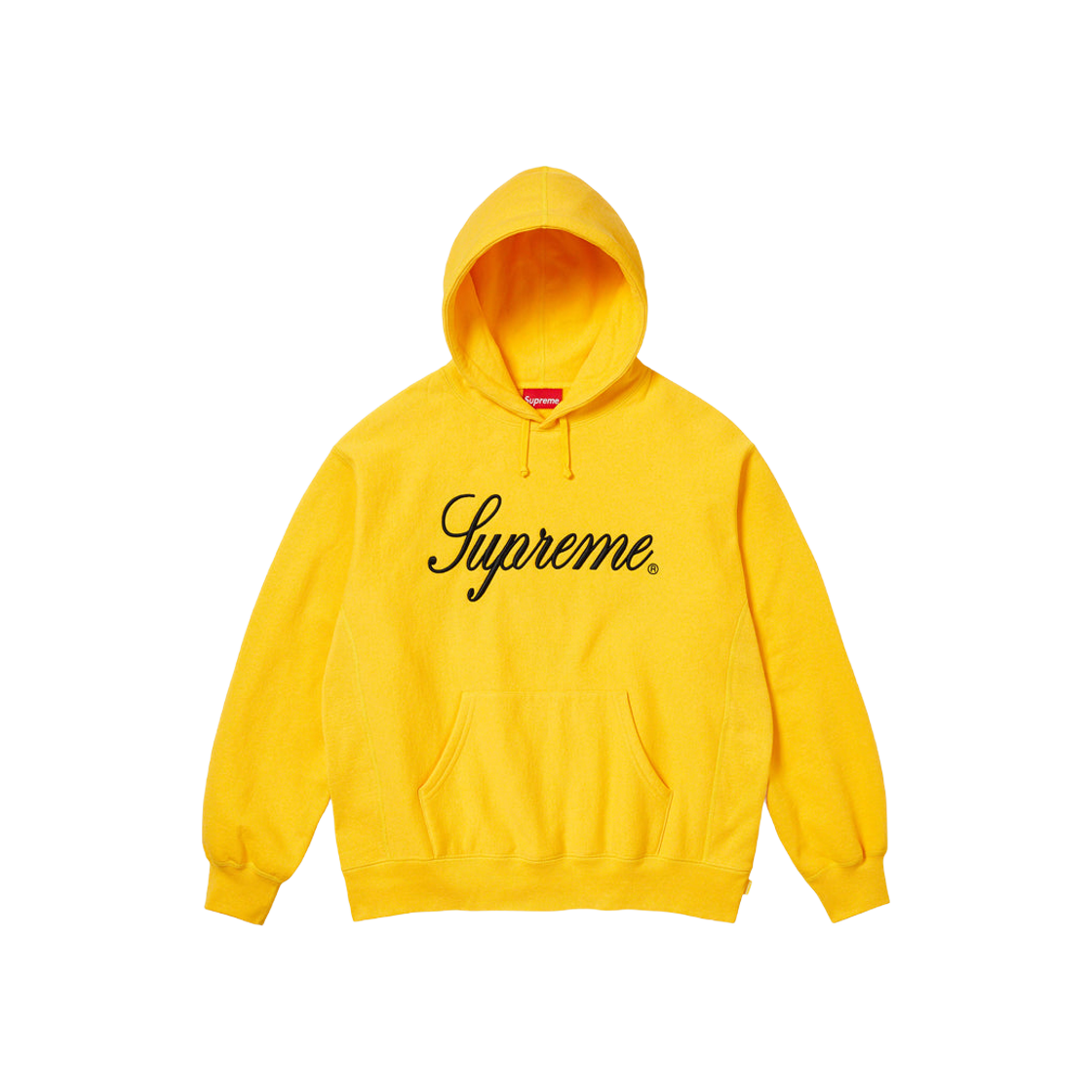 Supreme Raised Script Hooded Sweatshirt Yellow - 23FW 상세 이미지 1