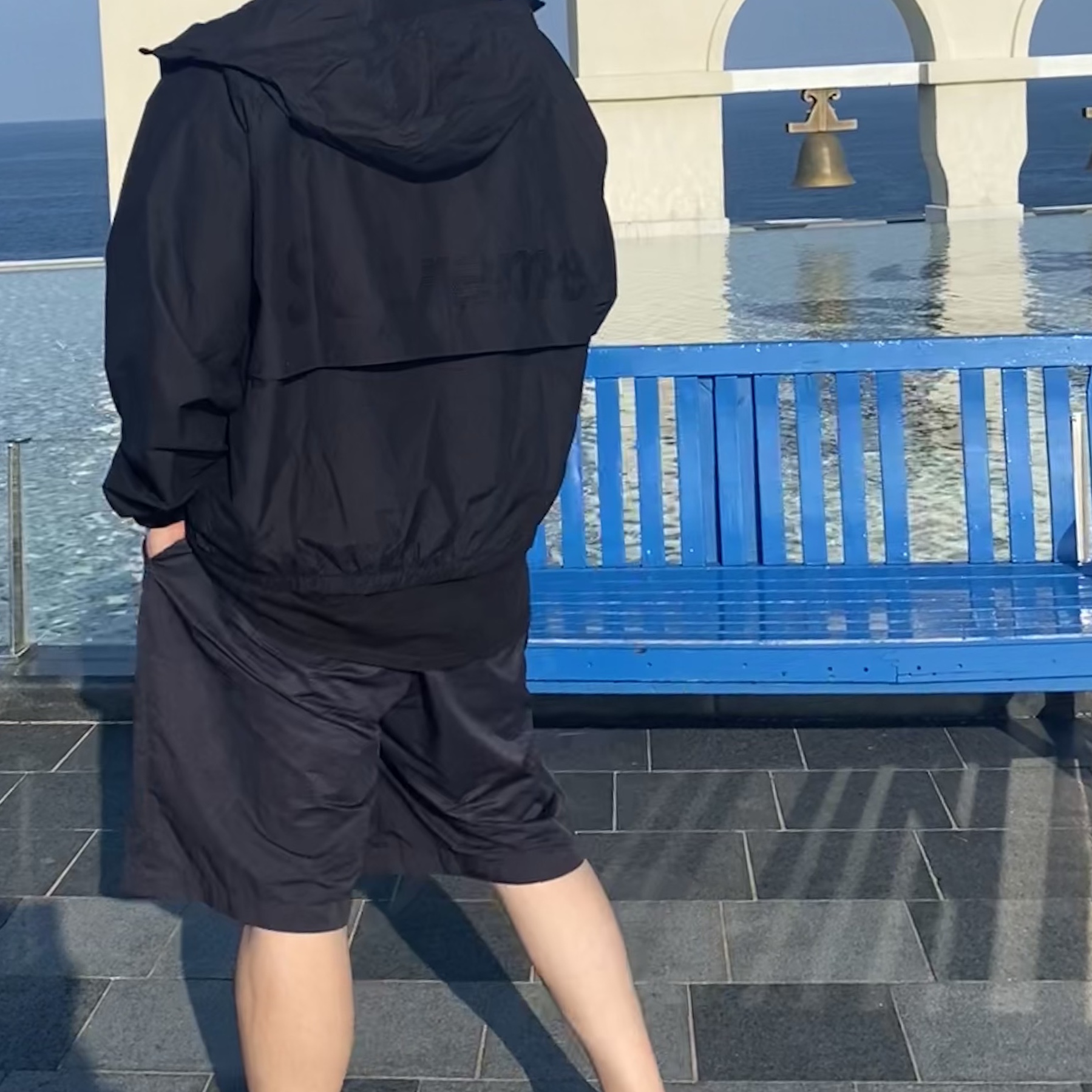 Stussy x Martine Rose Collage Pigment Dyed T-Shirt Black, Supreme Lightweight Nylon Hooded Jacket Black - 23SS 착용 스타일 - 3