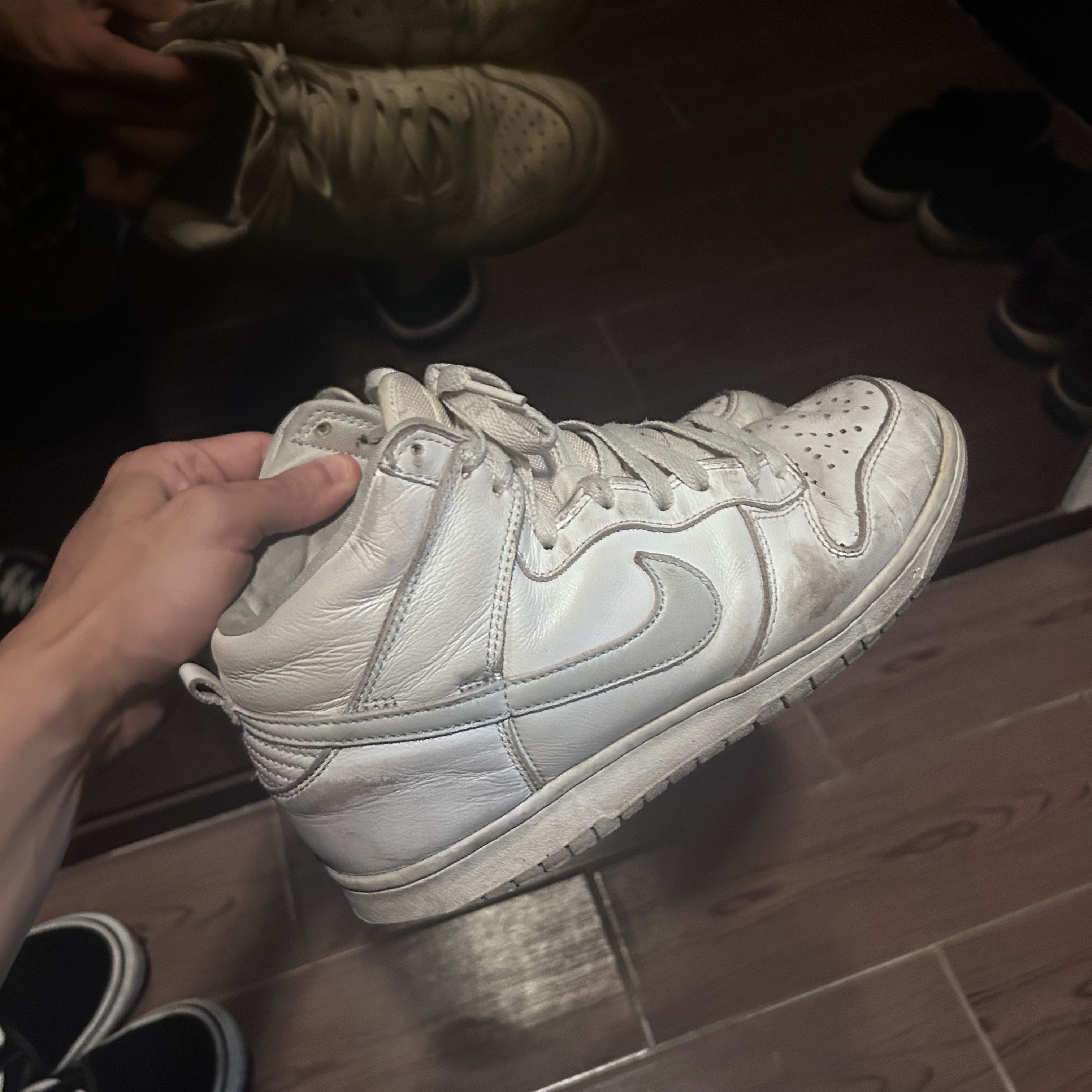 Nike Dunk High SP Pure Platinum 착용 스타일