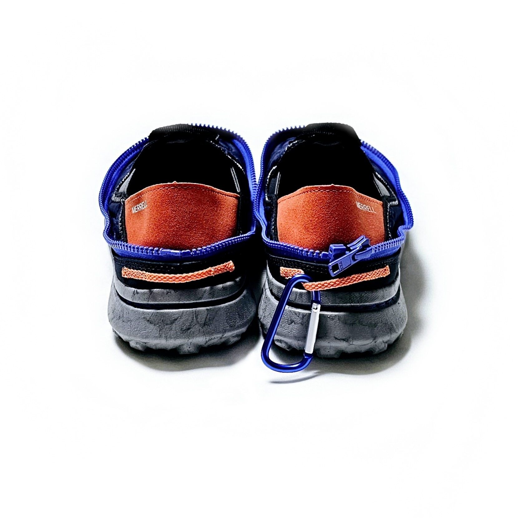 Merrell Hut Moc 2 Packable Navy Clay 착용 스타일 - 4