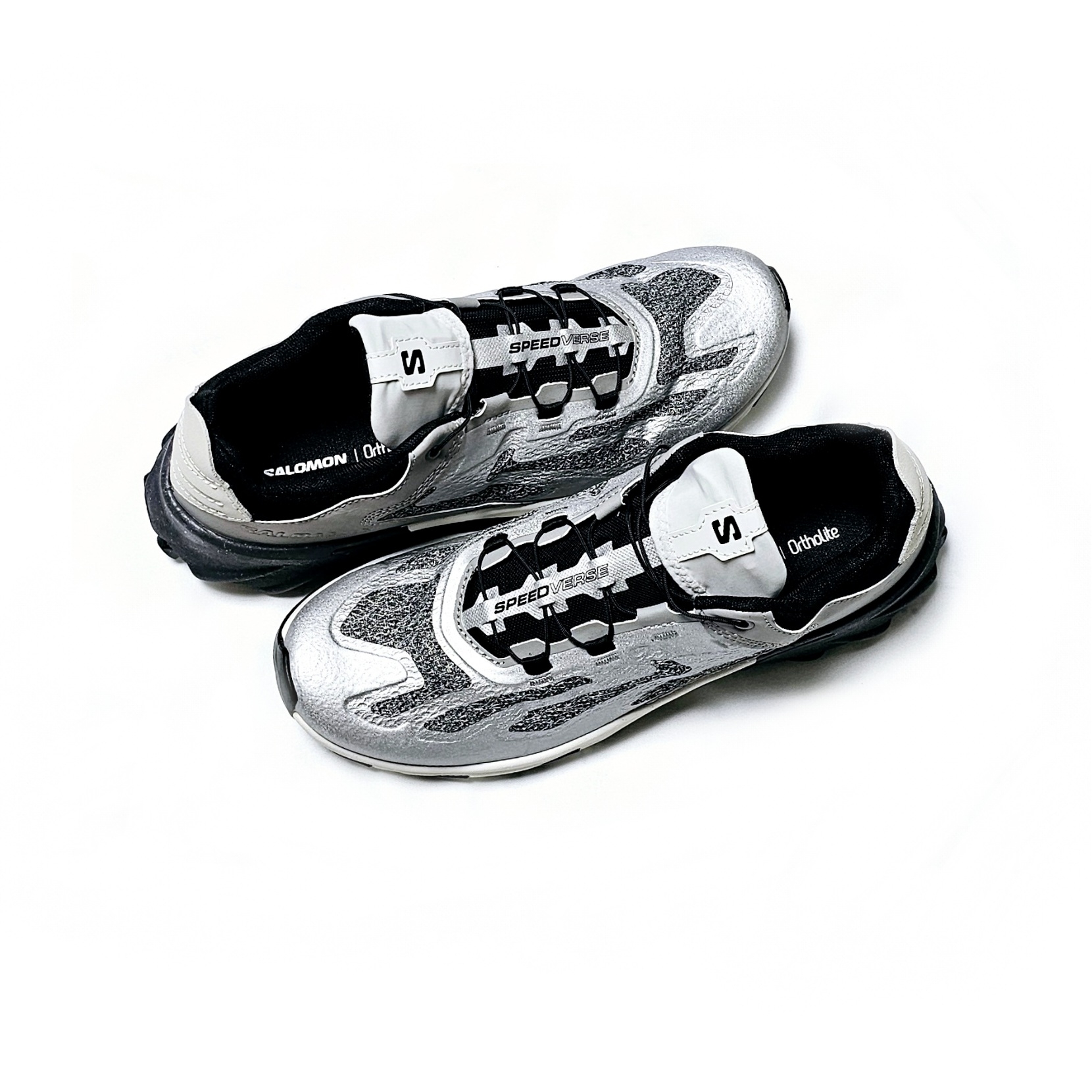 Salomon Speedverse PRG Silver Frost Grey Lunar Rock 착용 스타일 - 3