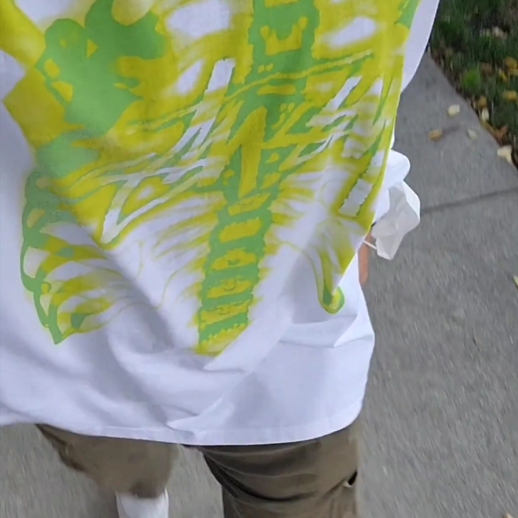 Stussy Rib Cage LS T-Shirt White, Nike Air Force 1 '07 Craft Triple White 착용 스타일 - 2
